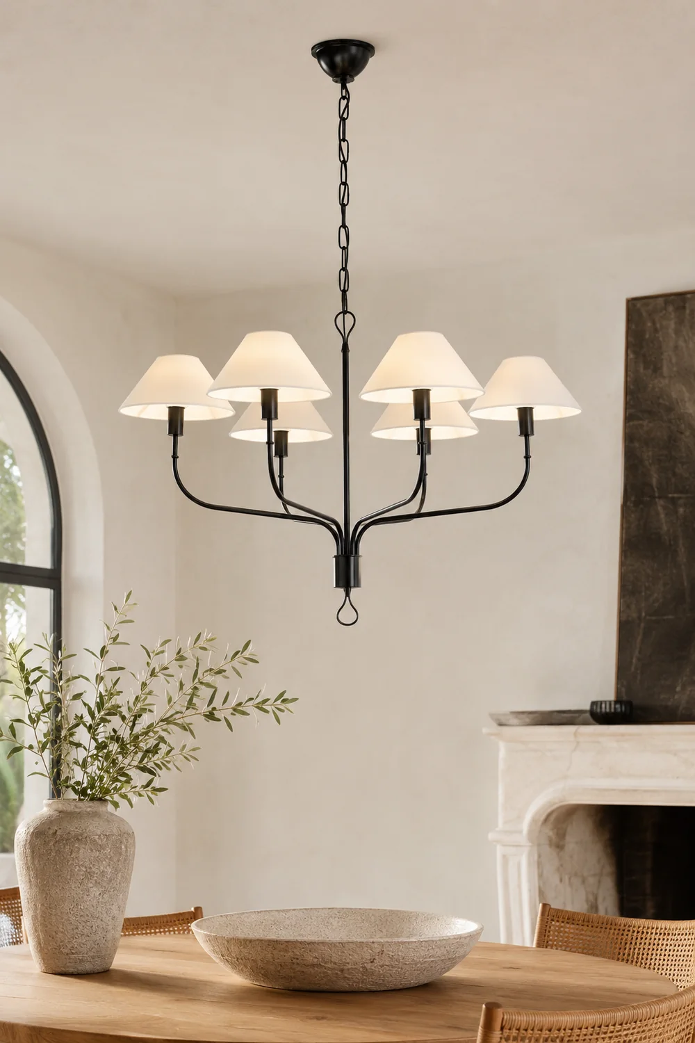 Griffin 6-head chandelier - Lumpaz
