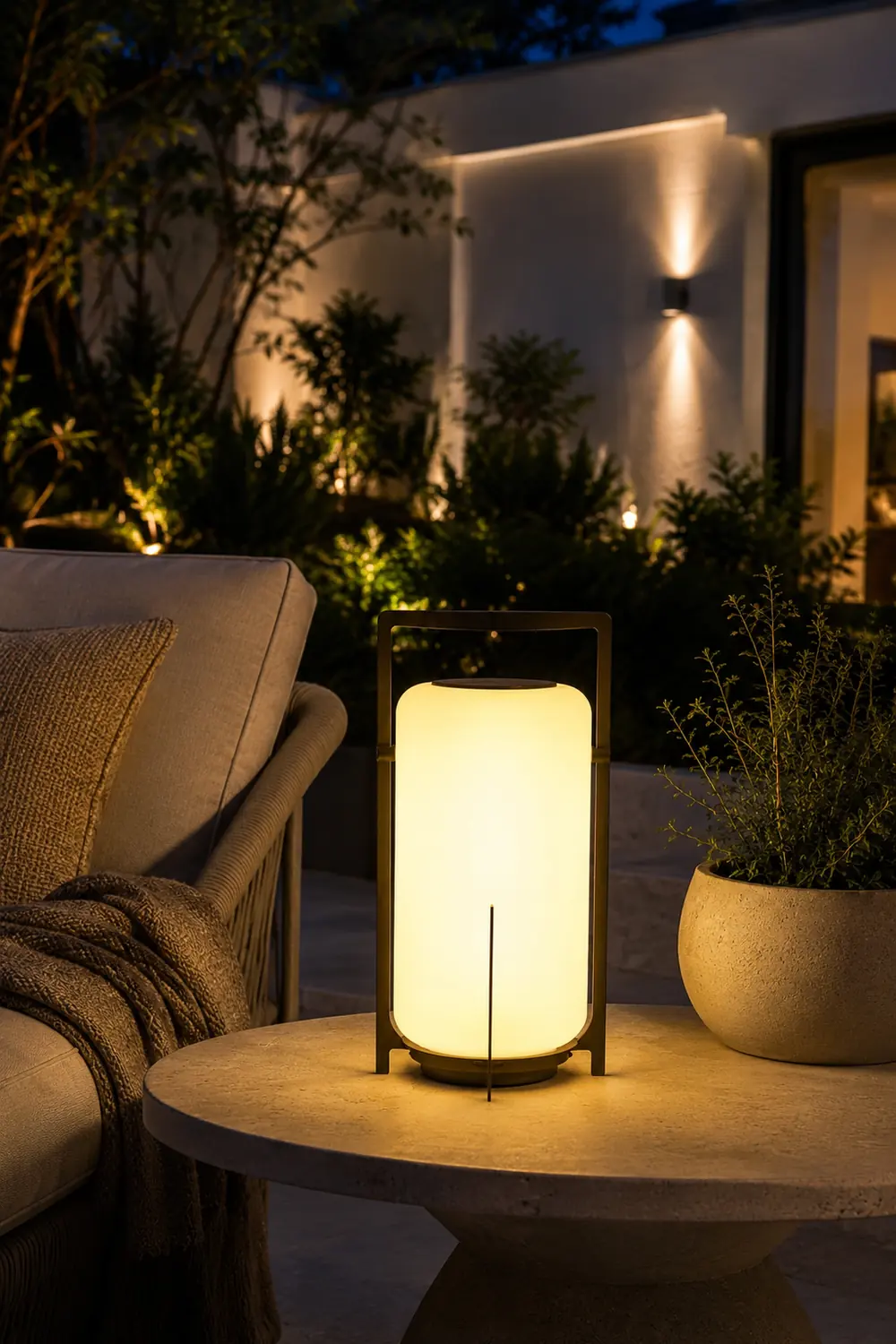 Twilight Lantern Solar Outdoor Table Lamp - Lumpaz