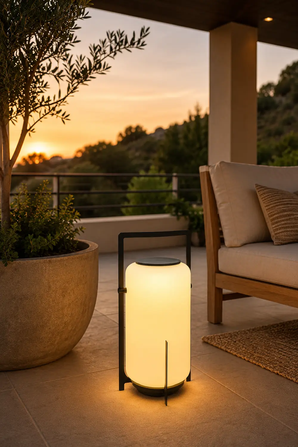 Twilight Lantern Solar Outdoor Table Lamp - Lumpaz