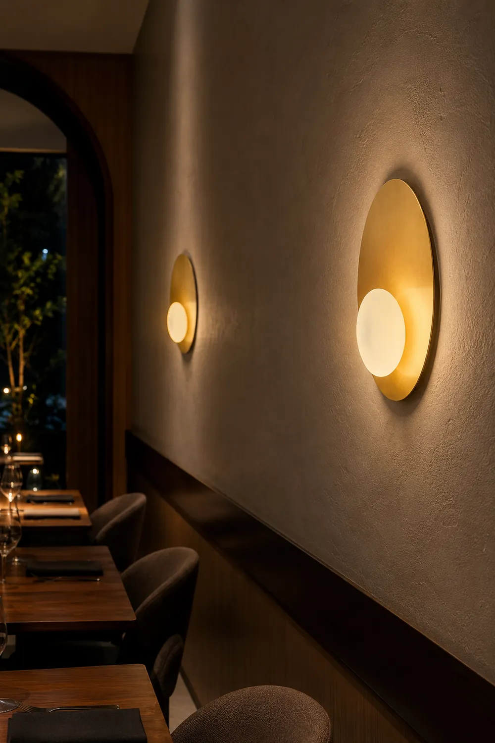 Nodes Angled Alabaster Wall Sconce - Lumpaz