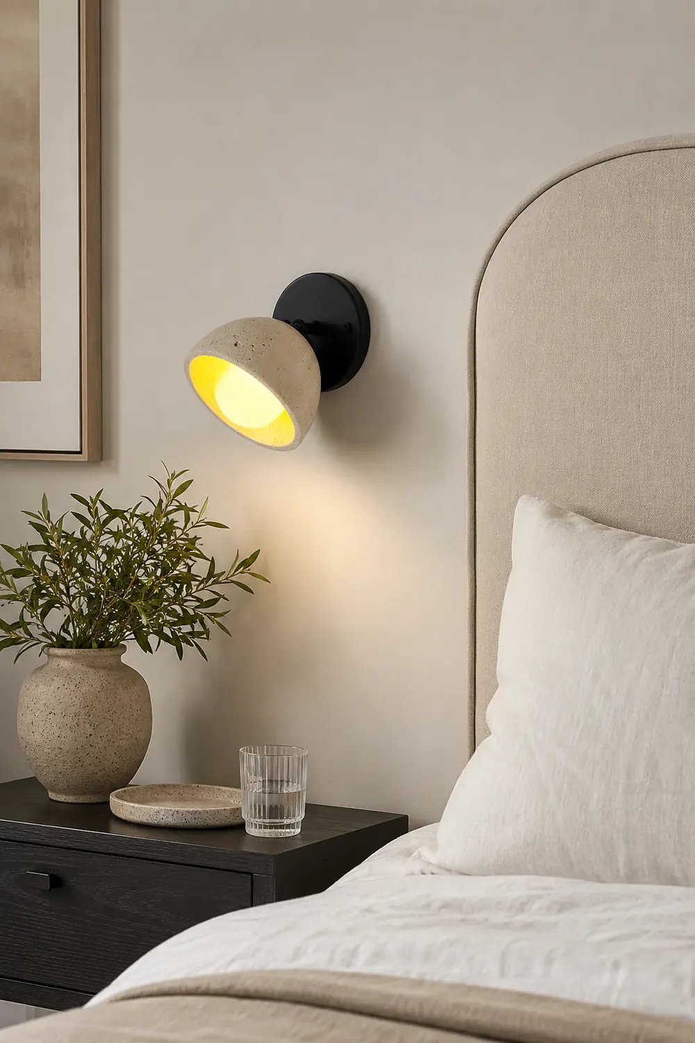 Tranquil Travertine Wall Light - Lumpaz