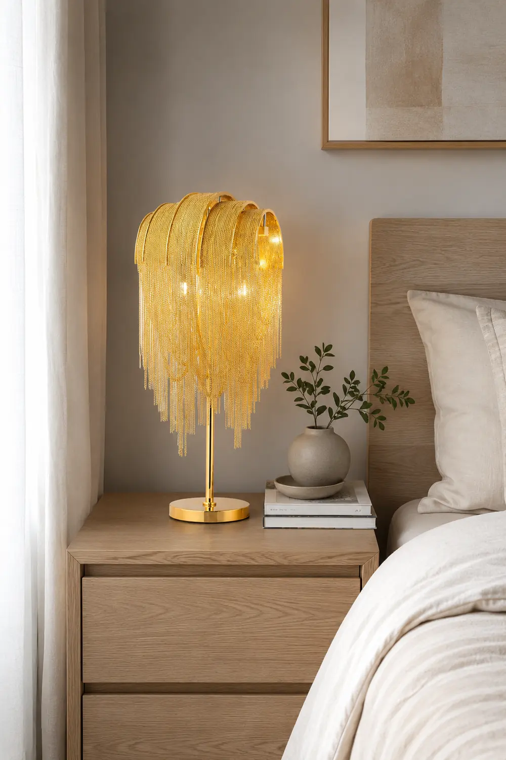 Chains Tassel Table Lamp - Lumpaz