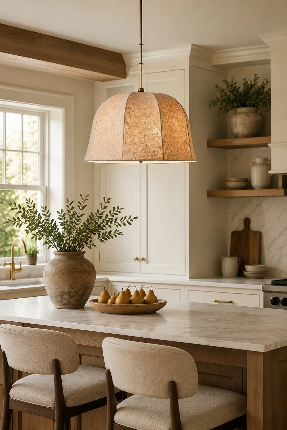 Sienna Linen Pendant Lamp - Lumpaz