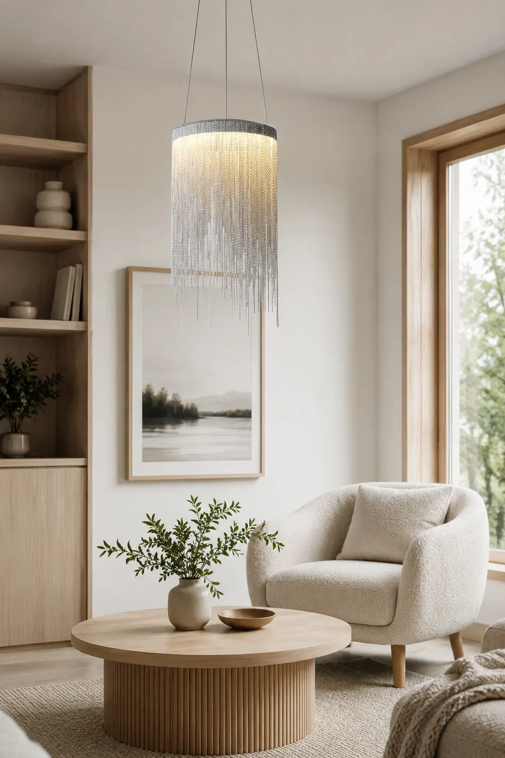 Aluminum Chain Tassel Pendant Light - Lumpaz