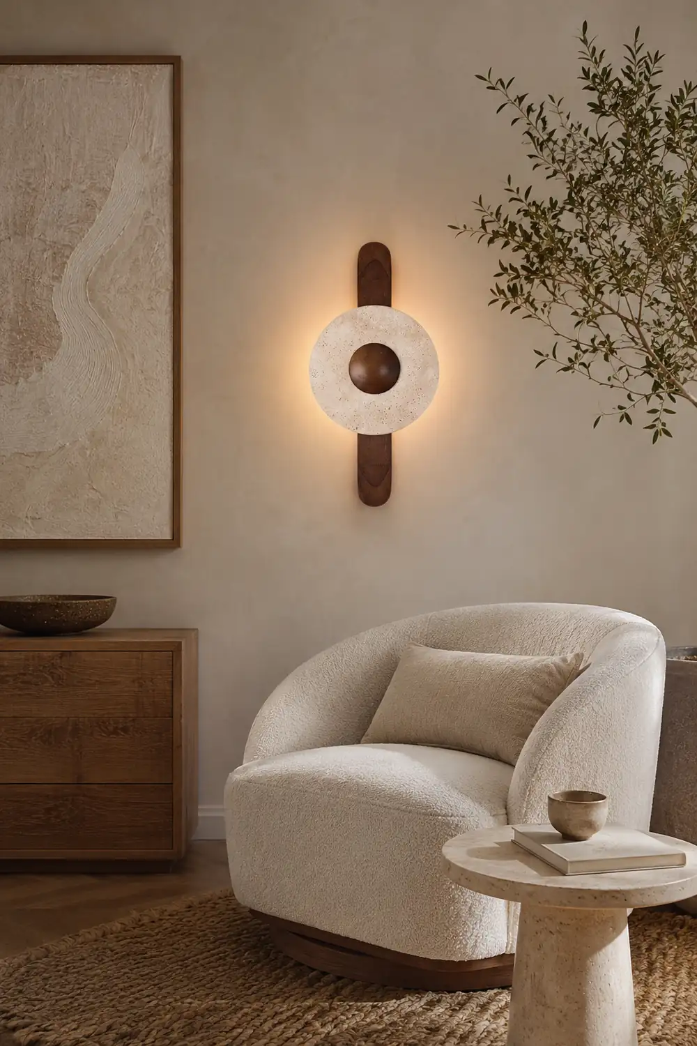 Lunar Wood Wall Lamp - Lumpaz