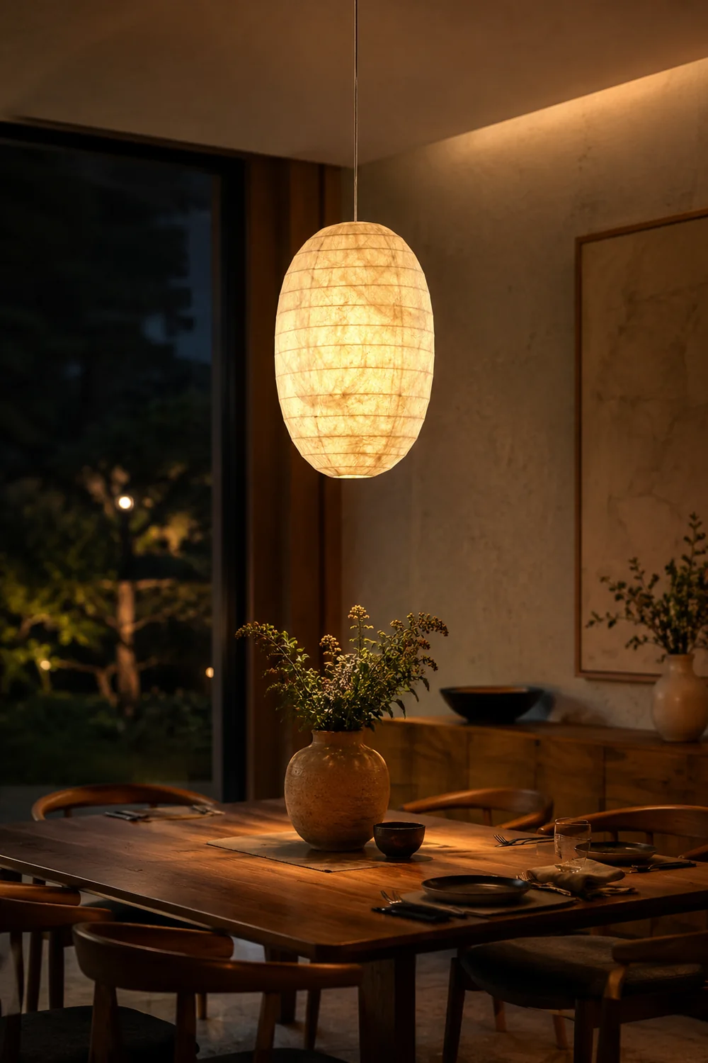 Sophia Silk Pendant Lamp - Lumpaz