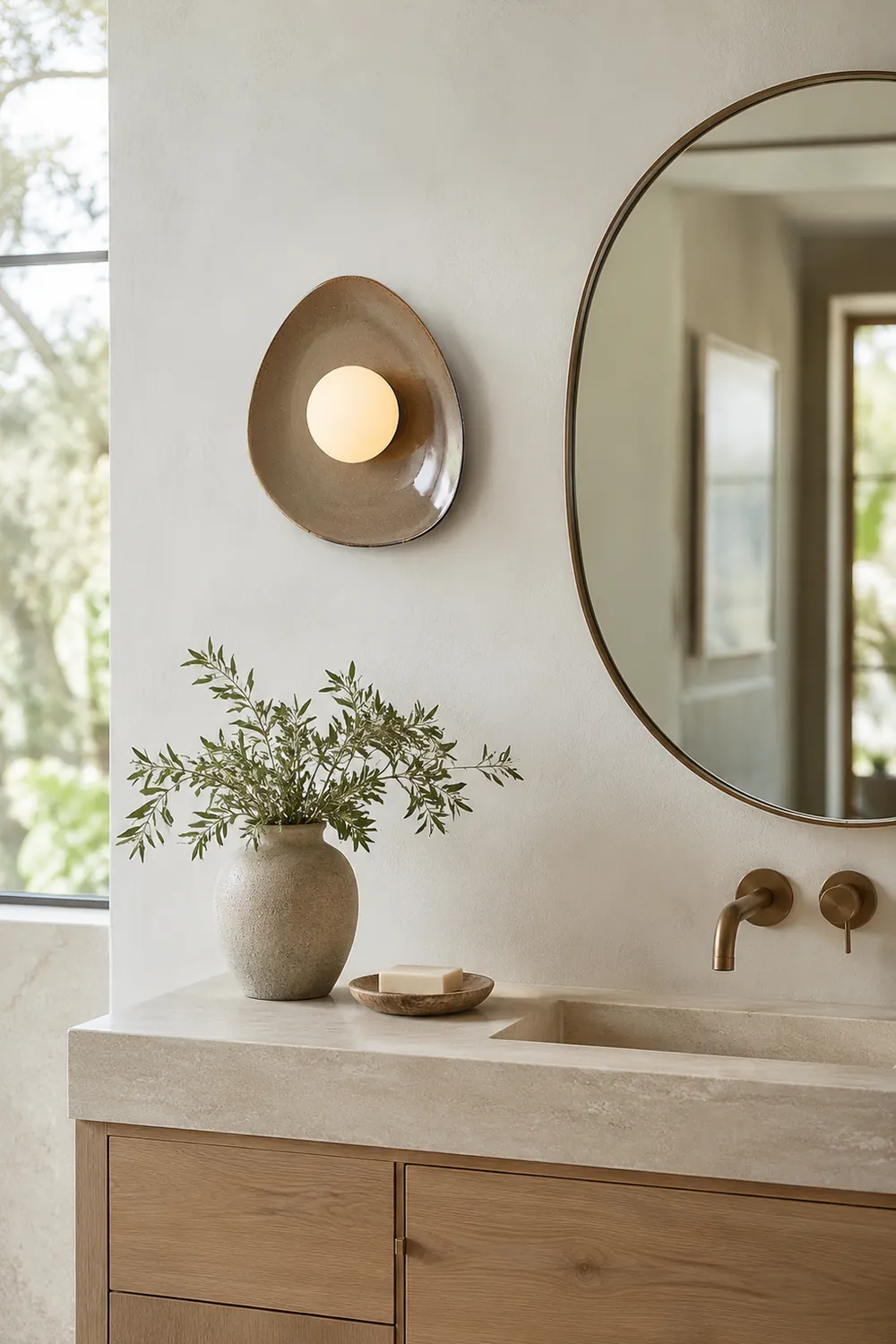 Pebble Disc Wall Light - Lumpaz