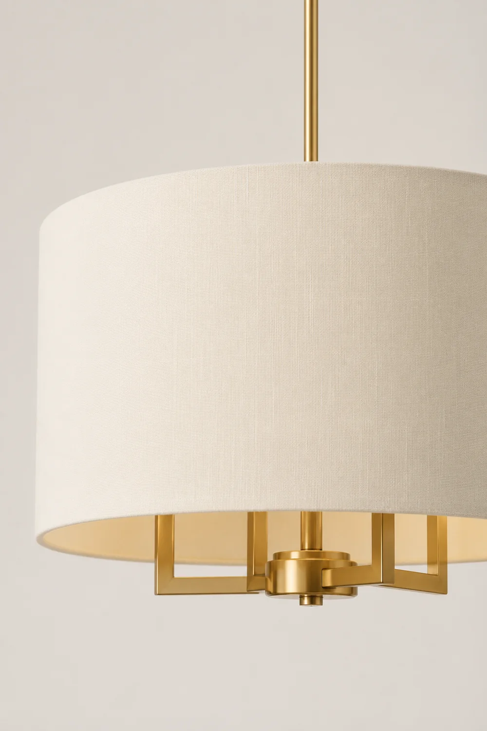 Spherical fabric covered chandelier - Lumpaz