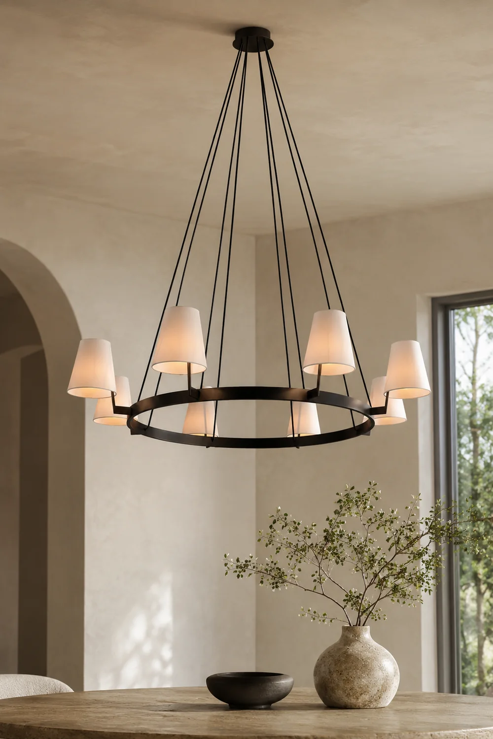 3D Corniche Circular Chandelier - Lumpaz