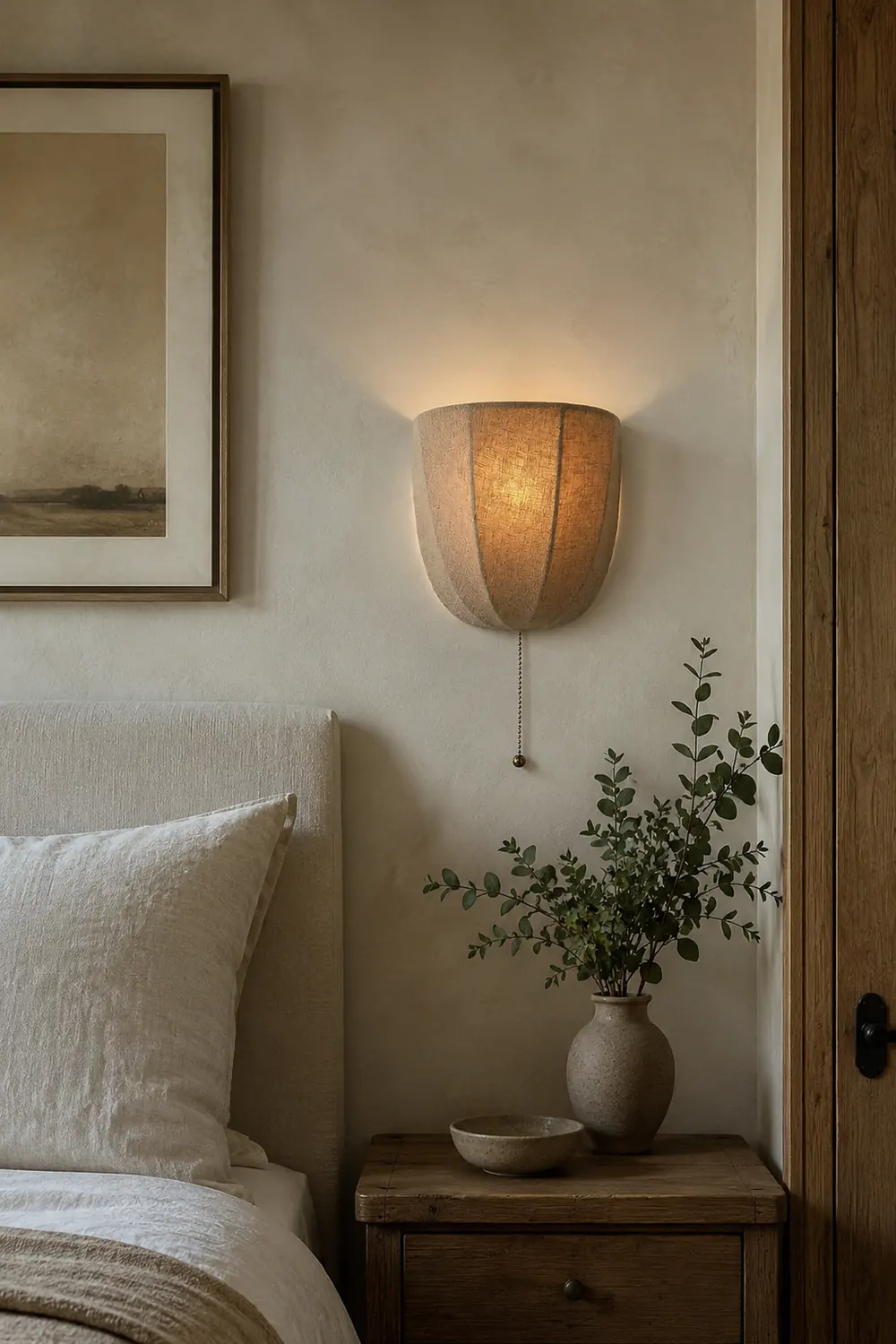 Sienna Linen Wall Sconce - Lumpaz
