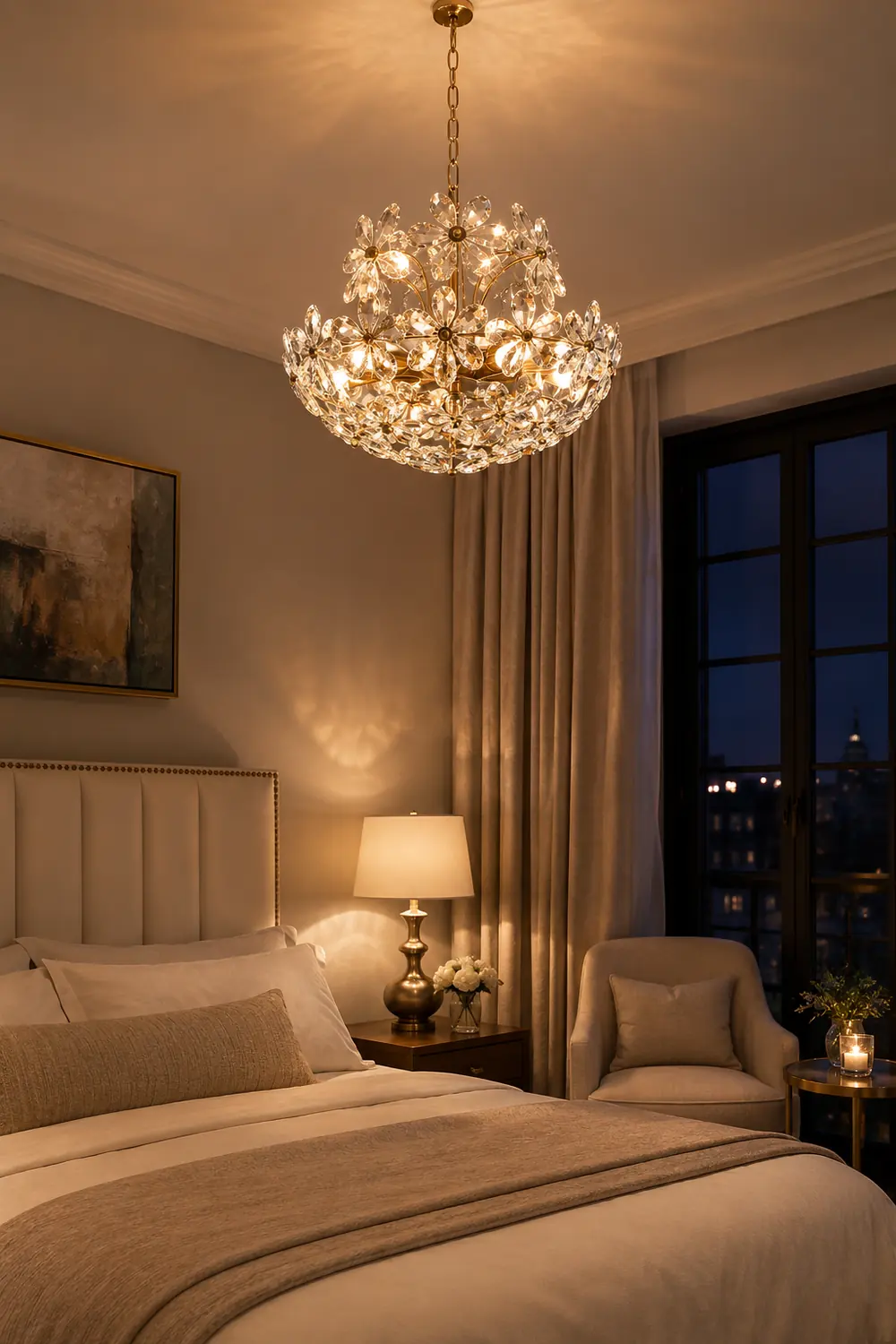 Blossom Crystal Flower Chandelier - Lumpaz