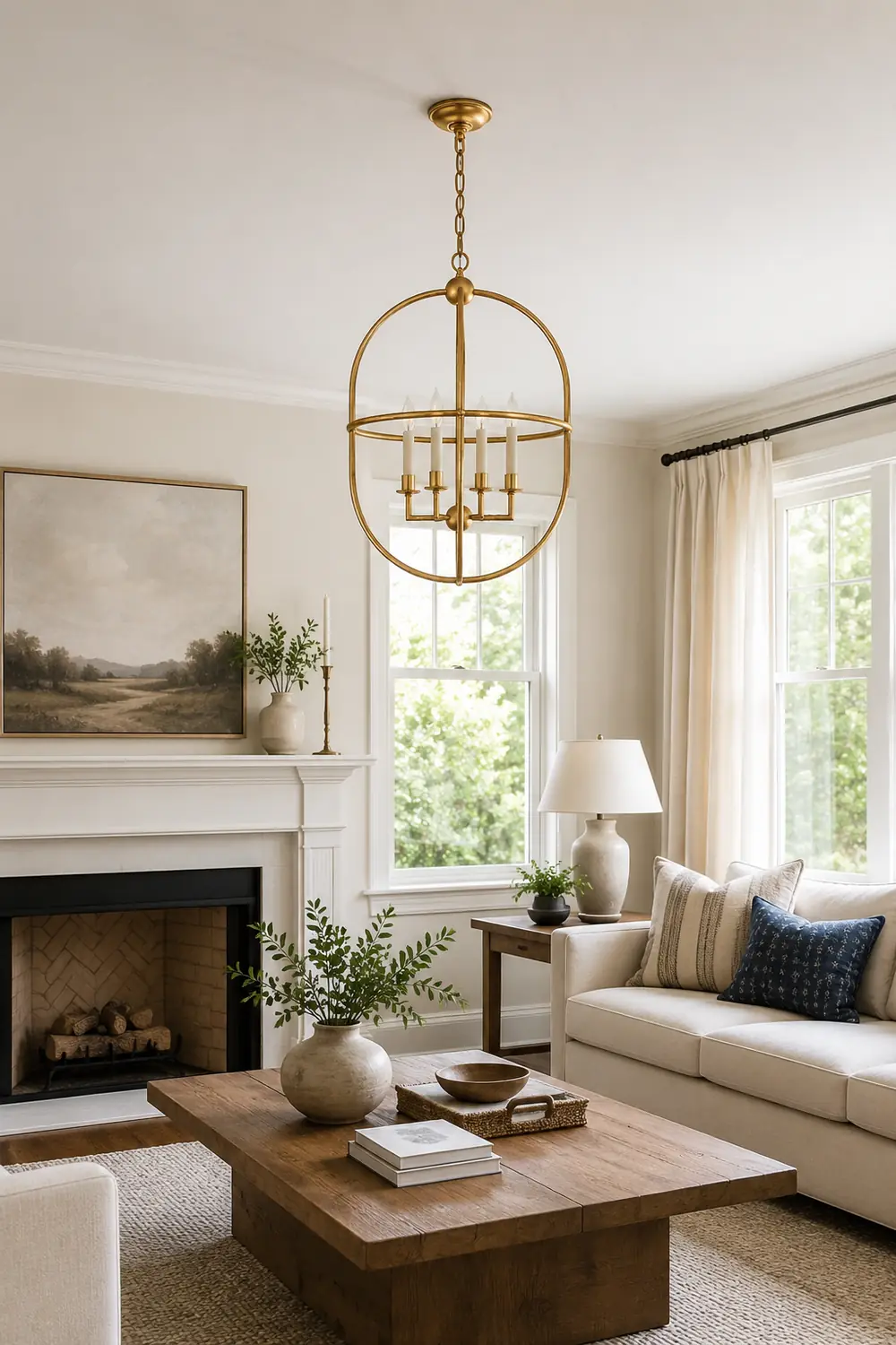 Desmond Antique Gold Oval Lantern Chandelier - Lumpaz
