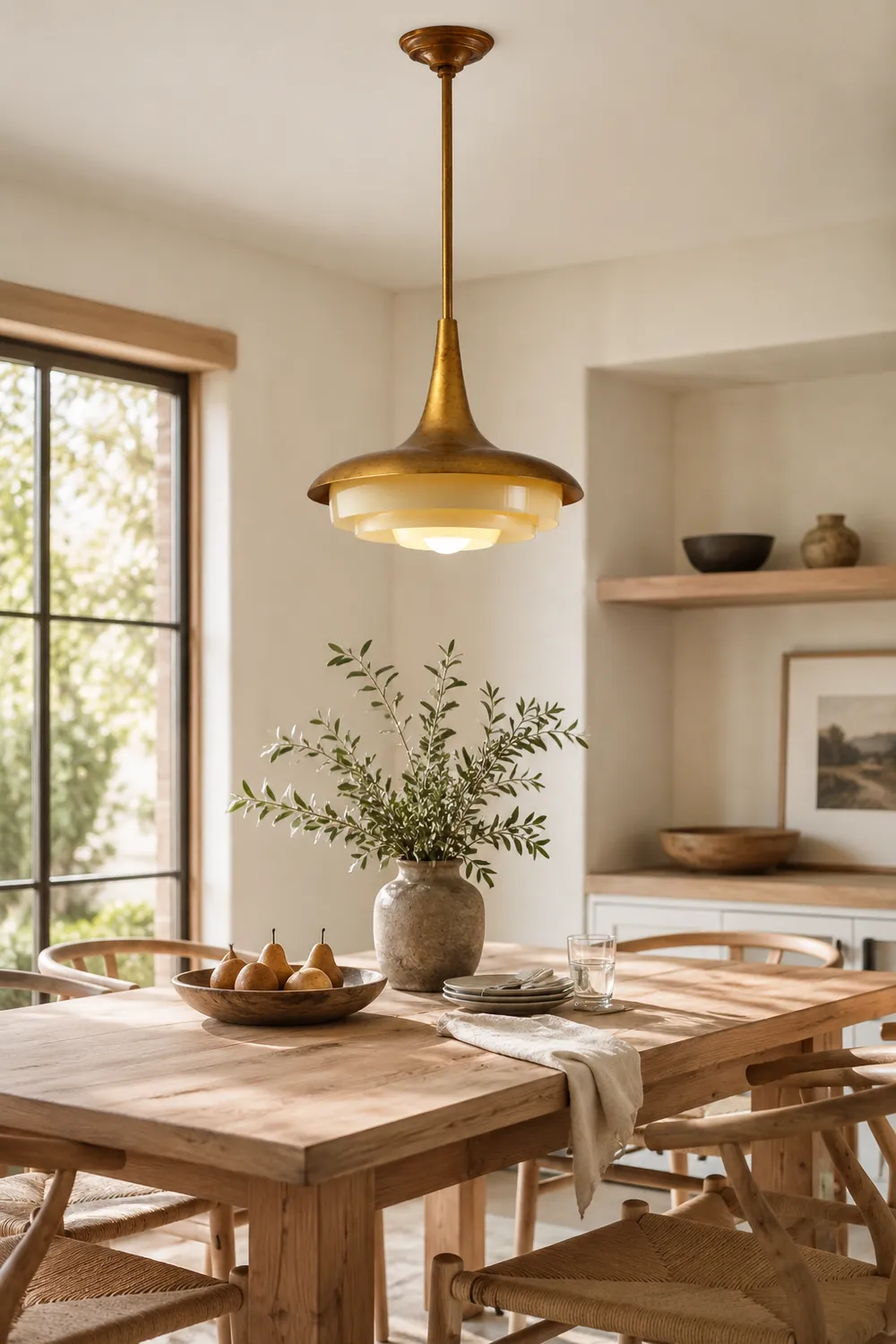 Mid-Century Wood Pendant Light - Lumpaz