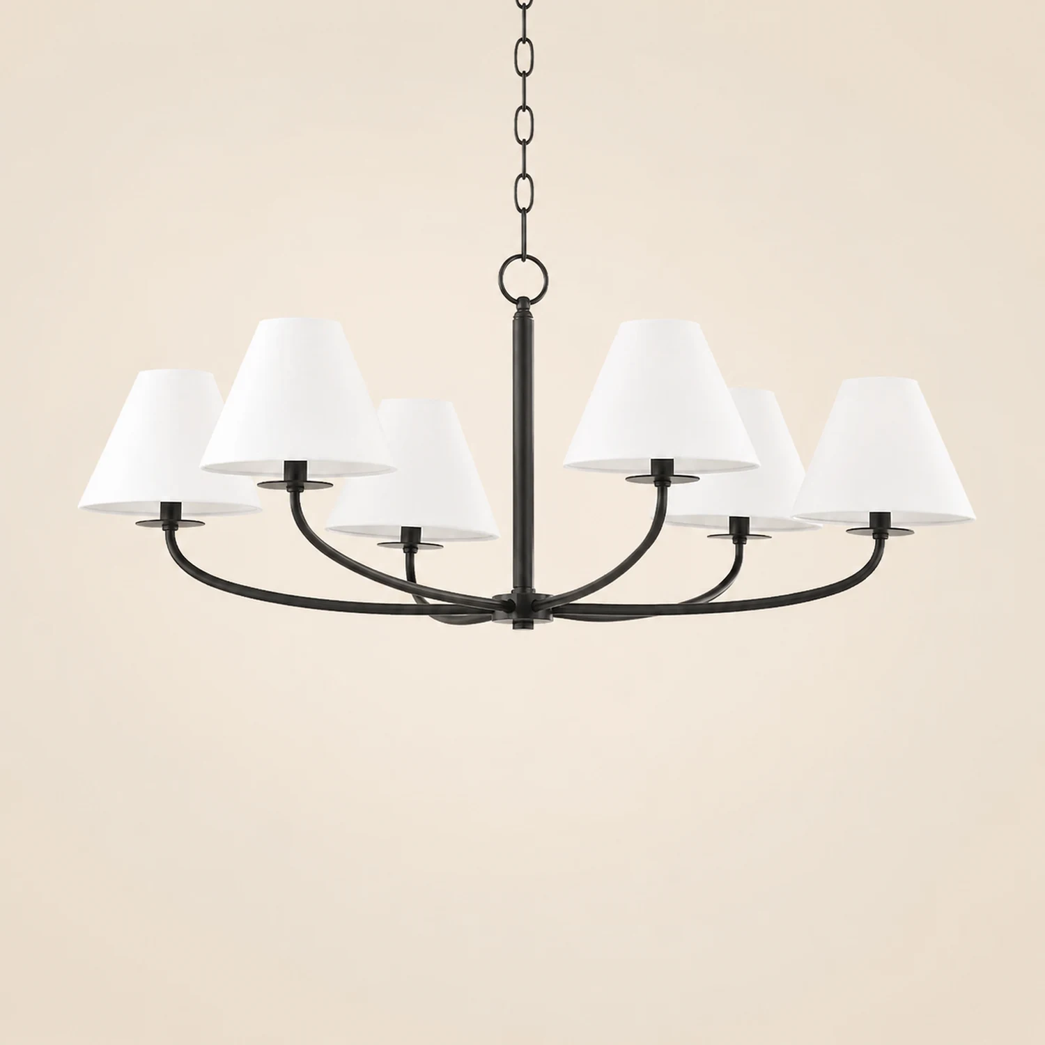 Modern Black Fabric Stacey Chandelier - Lumpaz