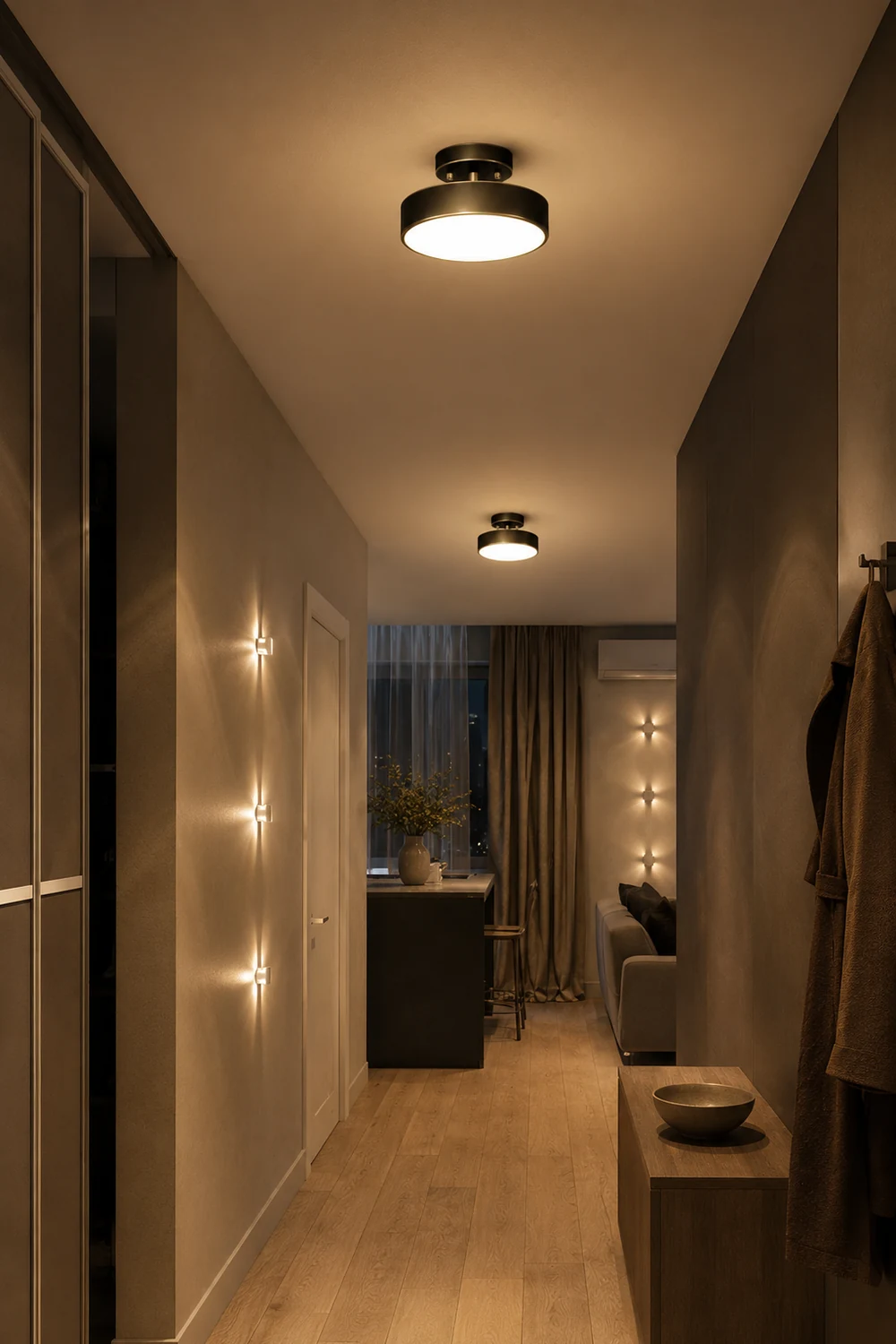 Nordic Industrial Simple Round LED Ceiling Light - Lumpaz