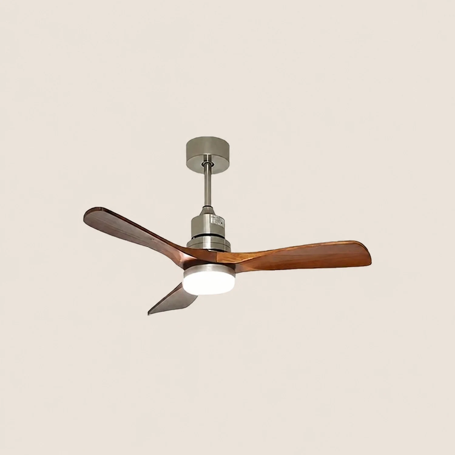 Solid Wood Three-Leaf Fan Lamp - Lumpaz