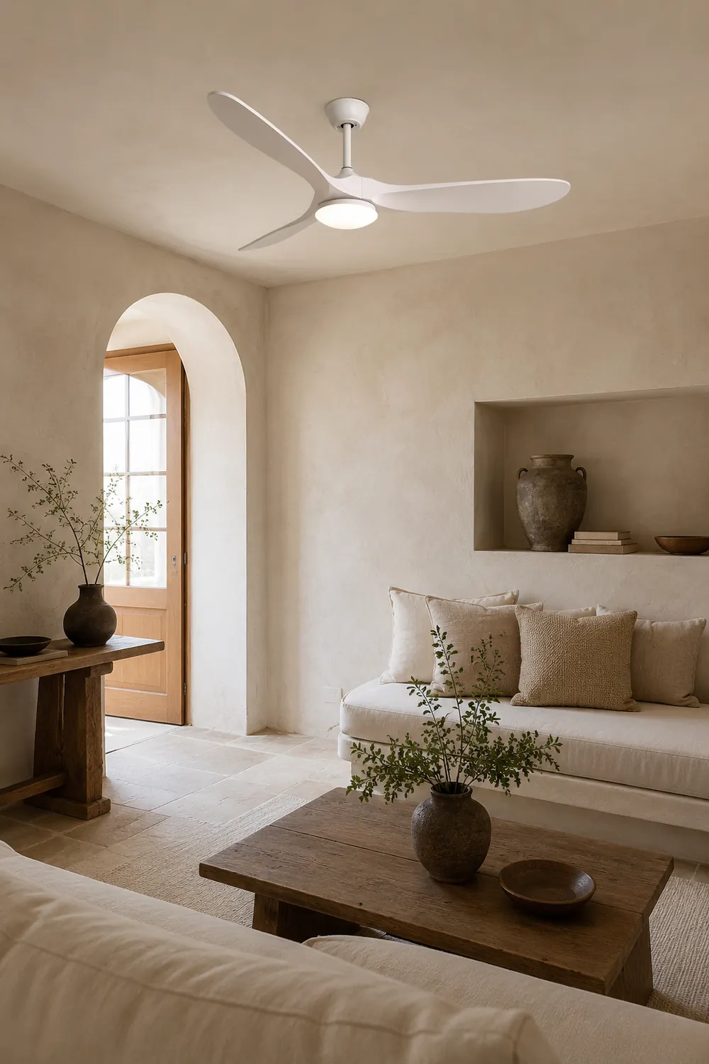 Modern ABS Ceiling Fan Light - Lumpaz