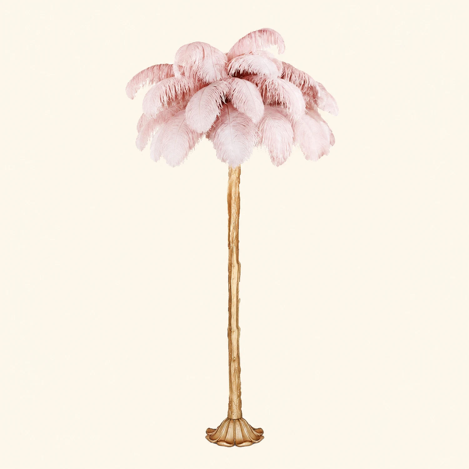 Colorful Ostrich Feather Chandelier - Lumpaz