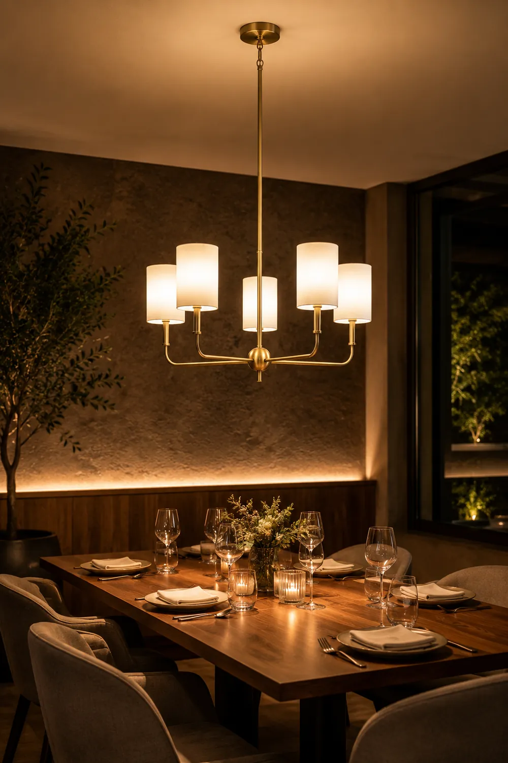 Foxdale Brass Chandelier - Lumpaz