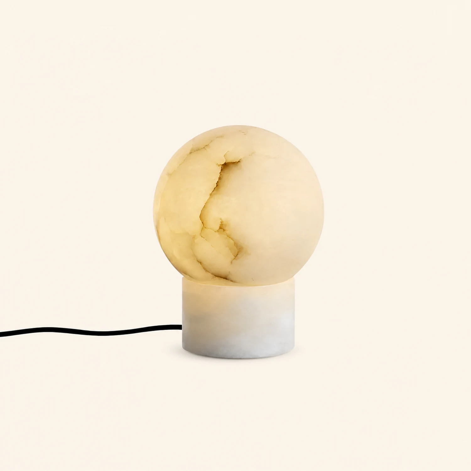 Globe Alabaster Table Lamp - Lumpaz