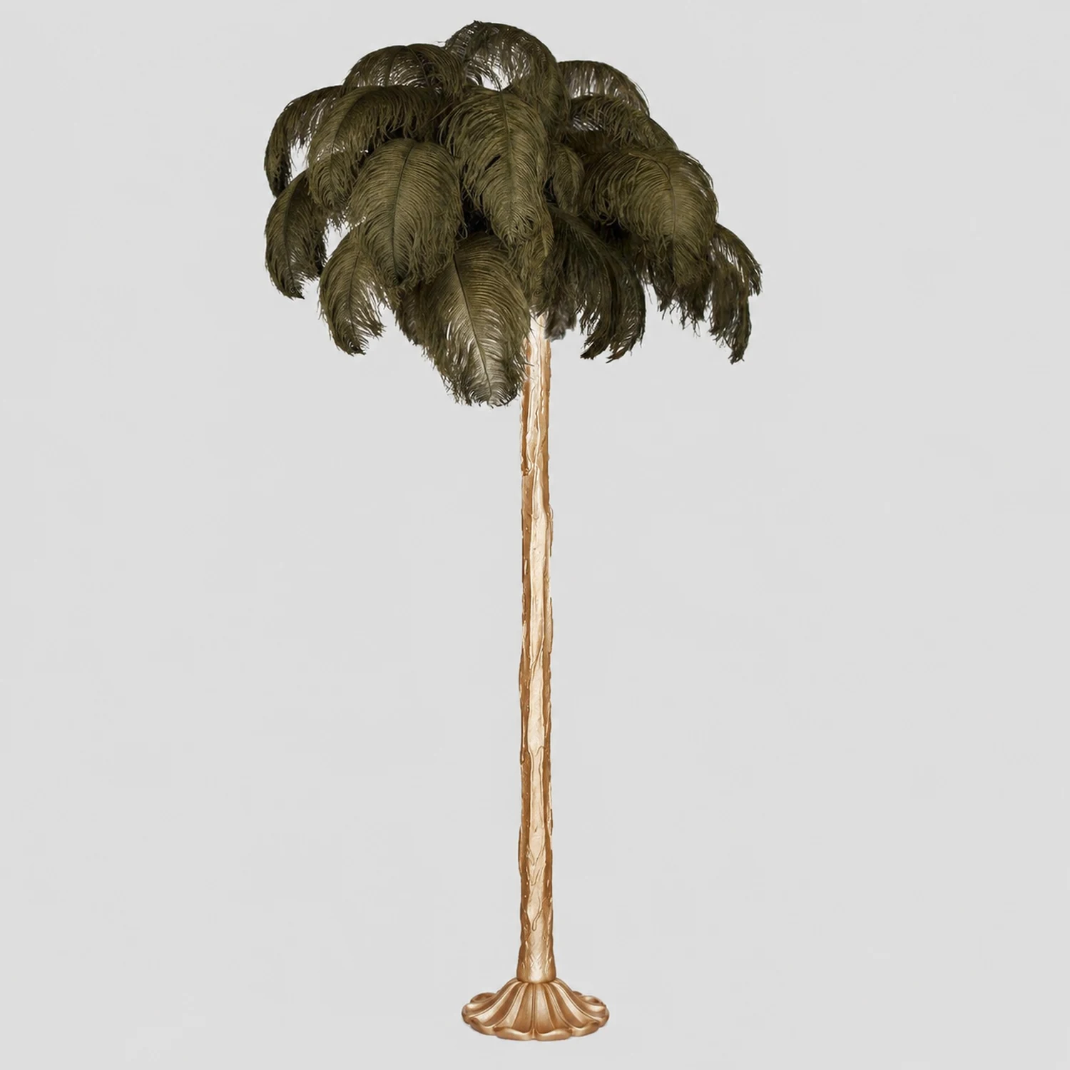 Colorful Ostrich Feather Chandelier - Lumpaz