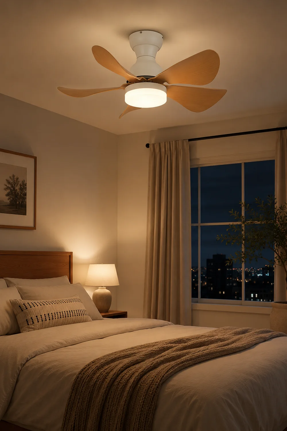 Embedded Five-Blade Fan Light - Lumpaz