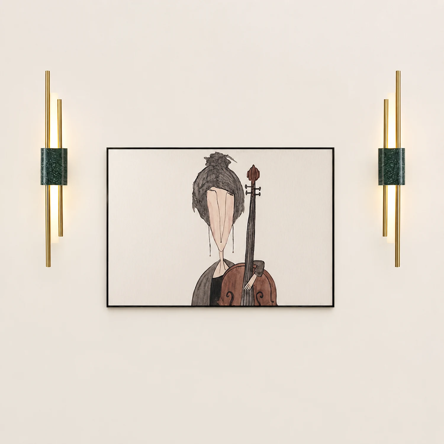 Bert Frank Tanto Marble Linear Wall Light - Lumpaz