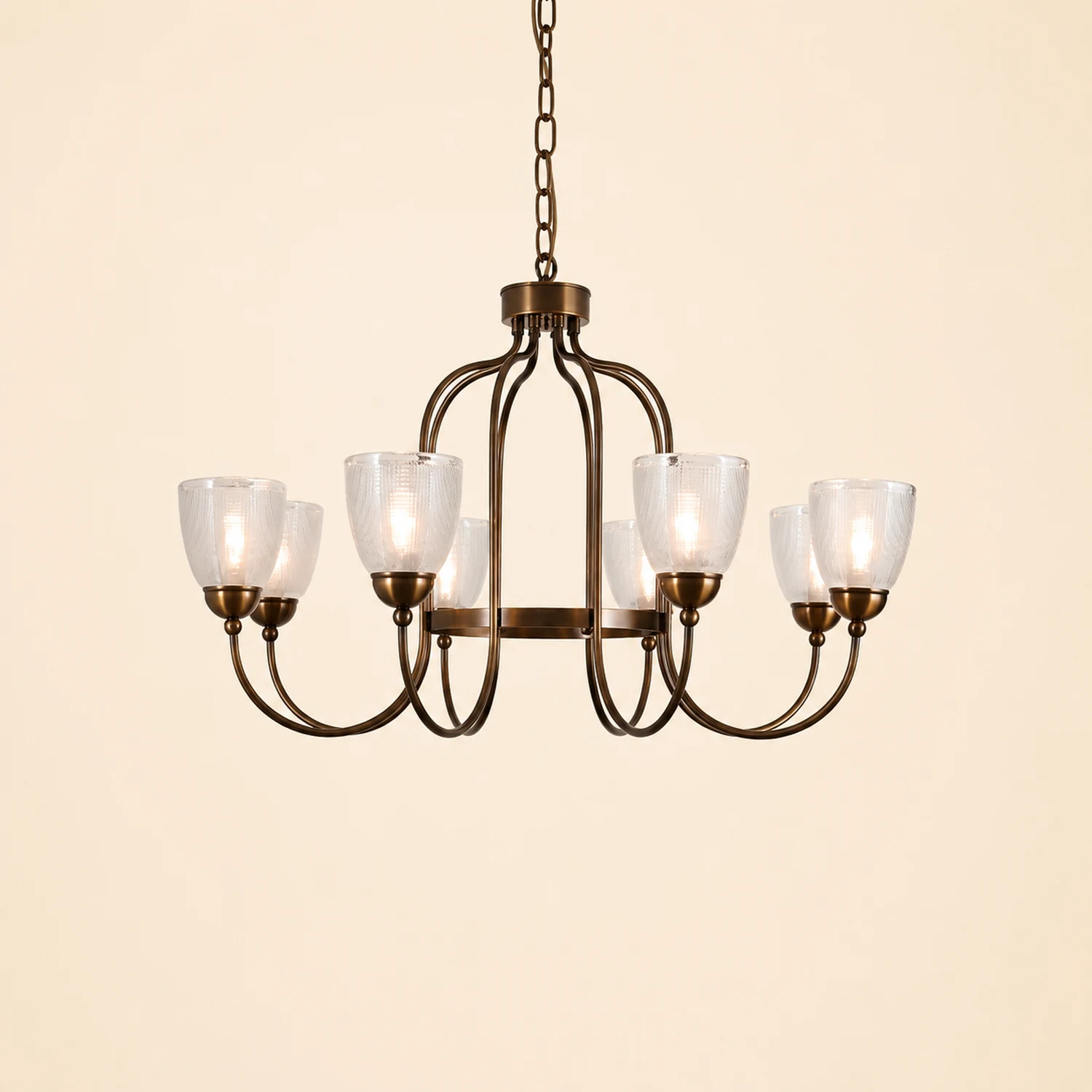 Meruna 6-light chandelier - Lumpaz
