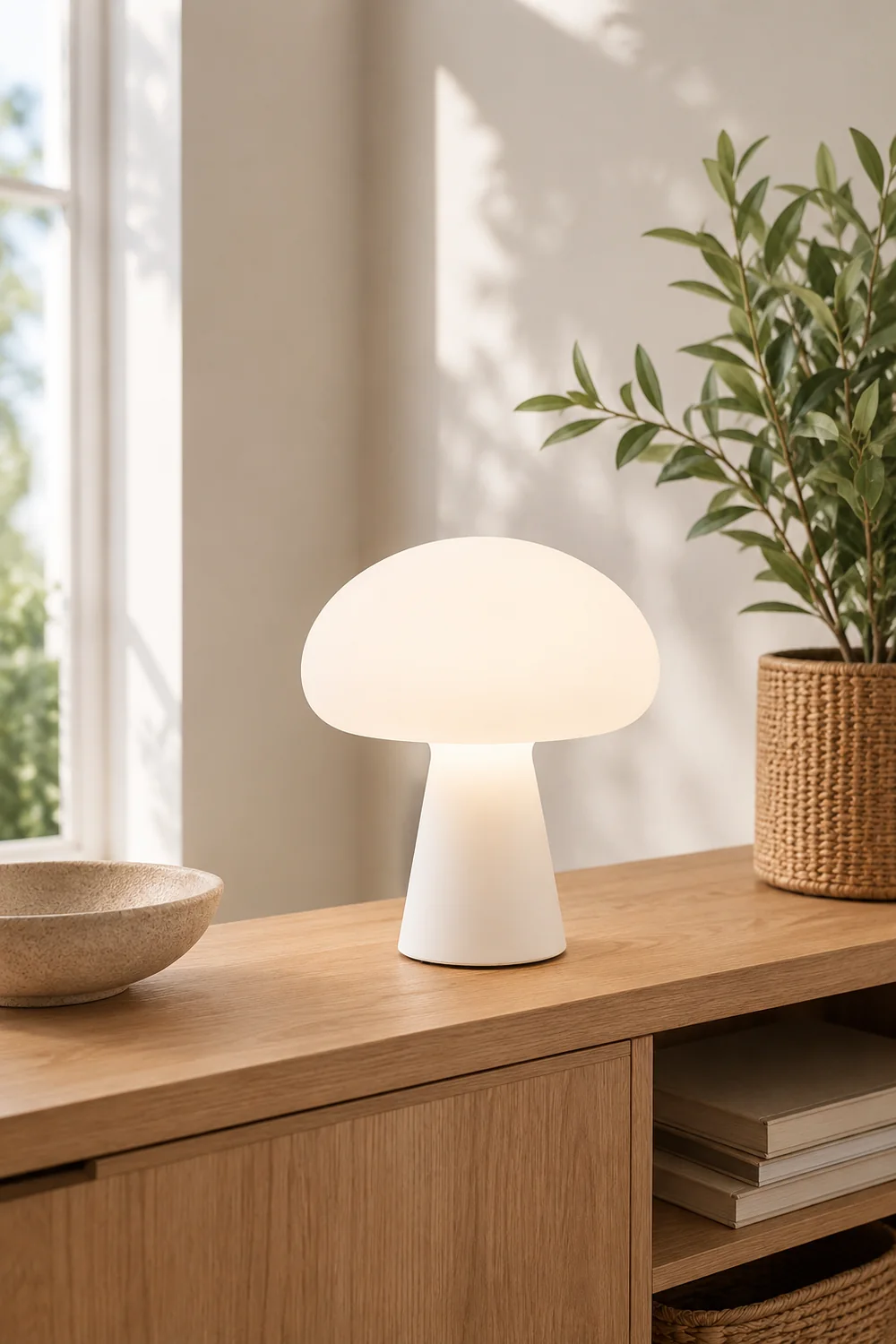 Obello Portable Mushroom Table Lamp - Lumpaz