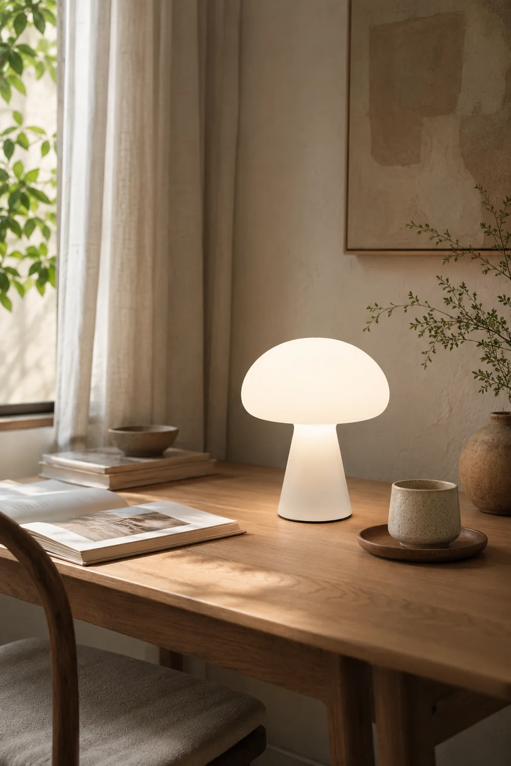 Obello Portable Mushroom Table Lamp - Lumpaz