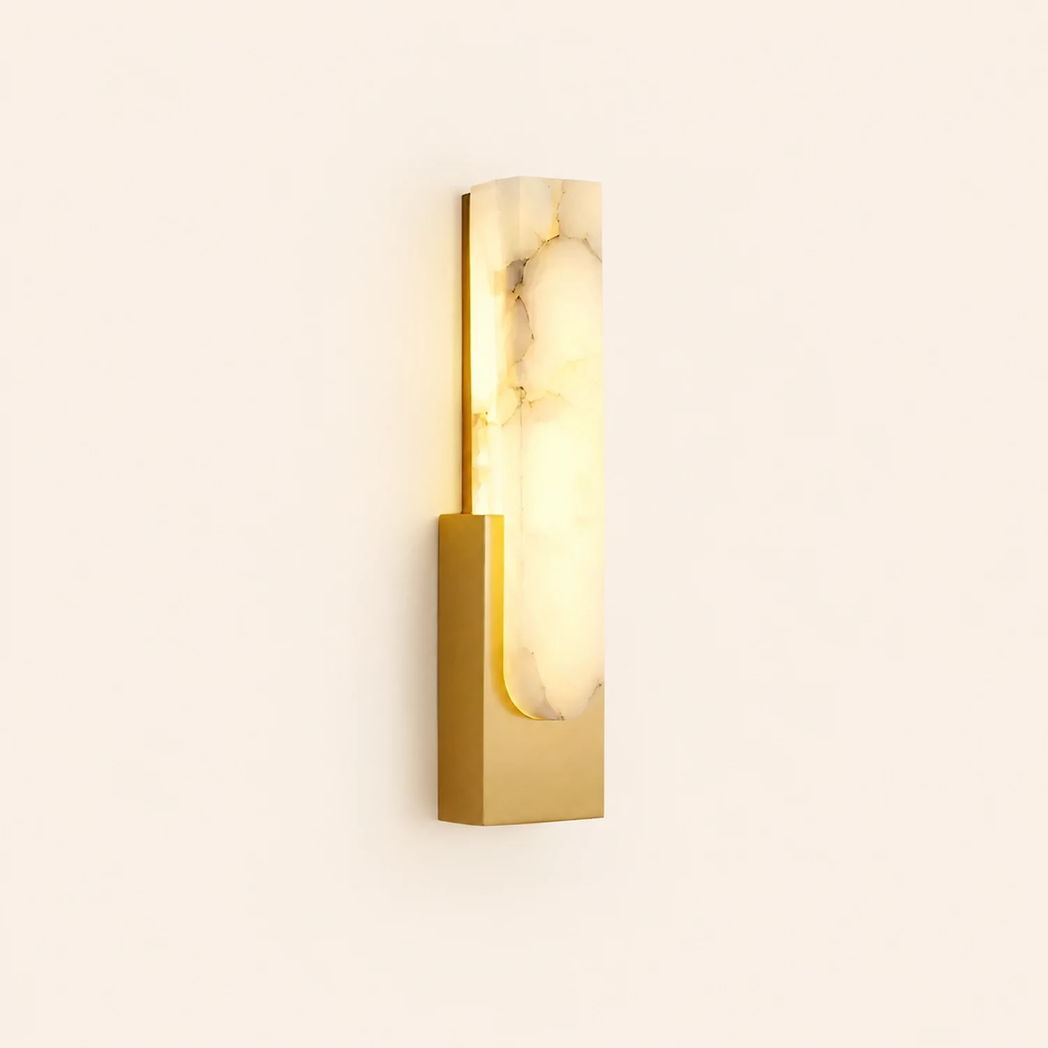 Contemporary Marble LED Wall Sconce - Lumpaz