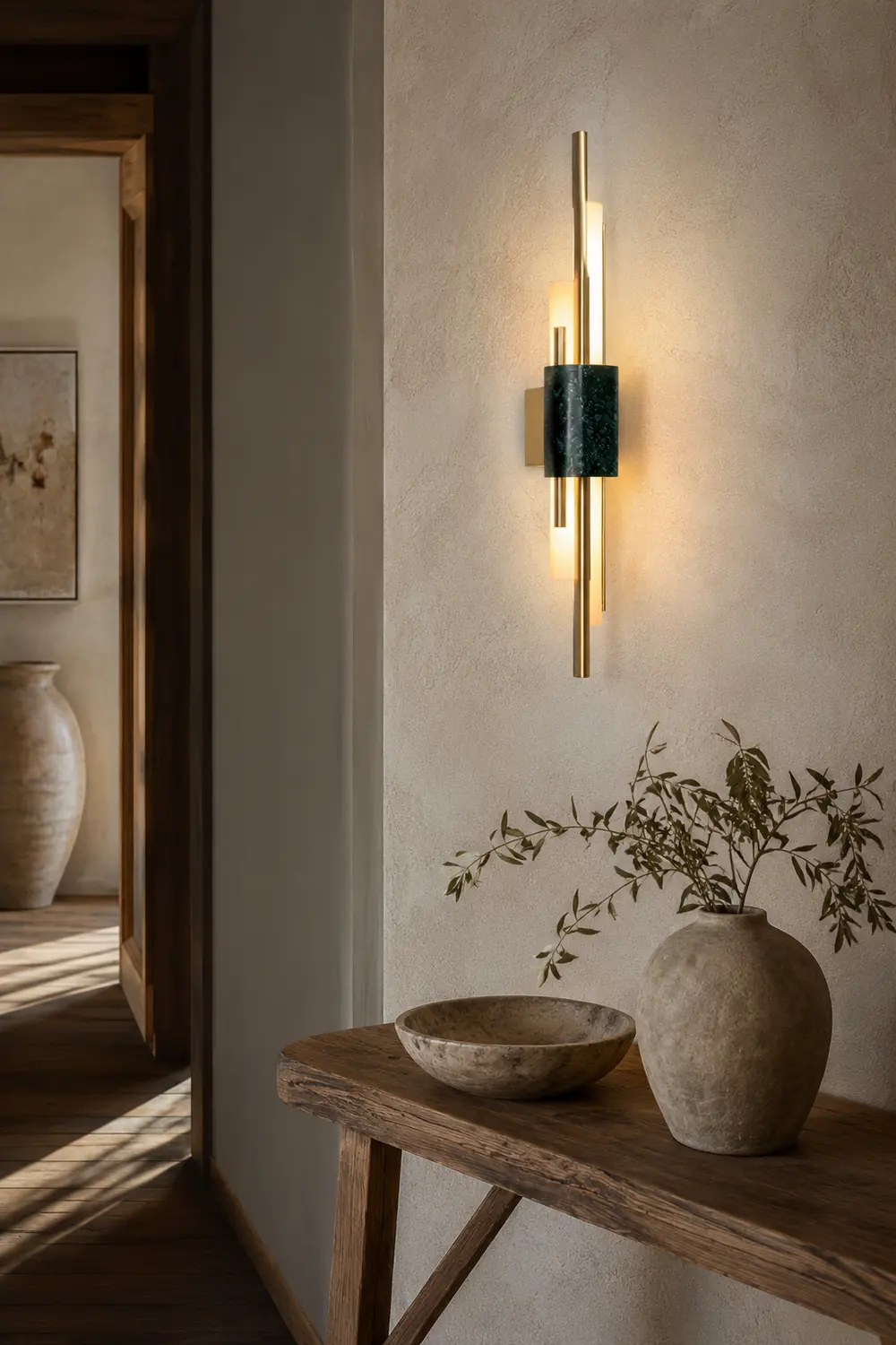 Bert Frank Tanto Marble Linear Wall Light - Lumpaz