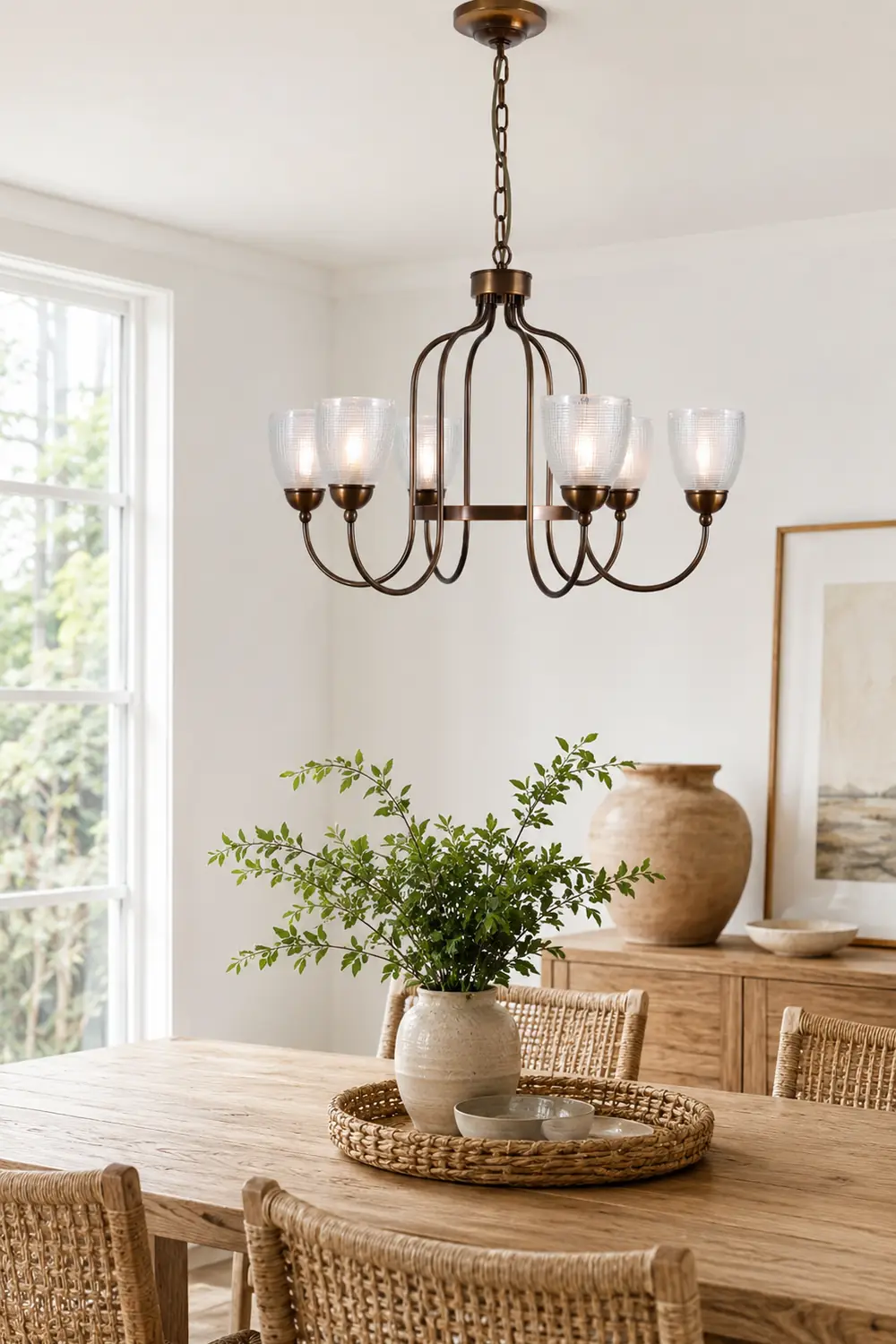 Meruna 6-light chandelier - Lumpaz