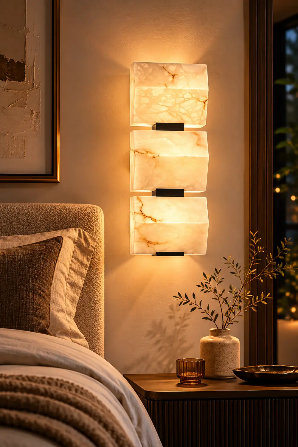 Elegant Alabaster Wall Light - Lumpaz