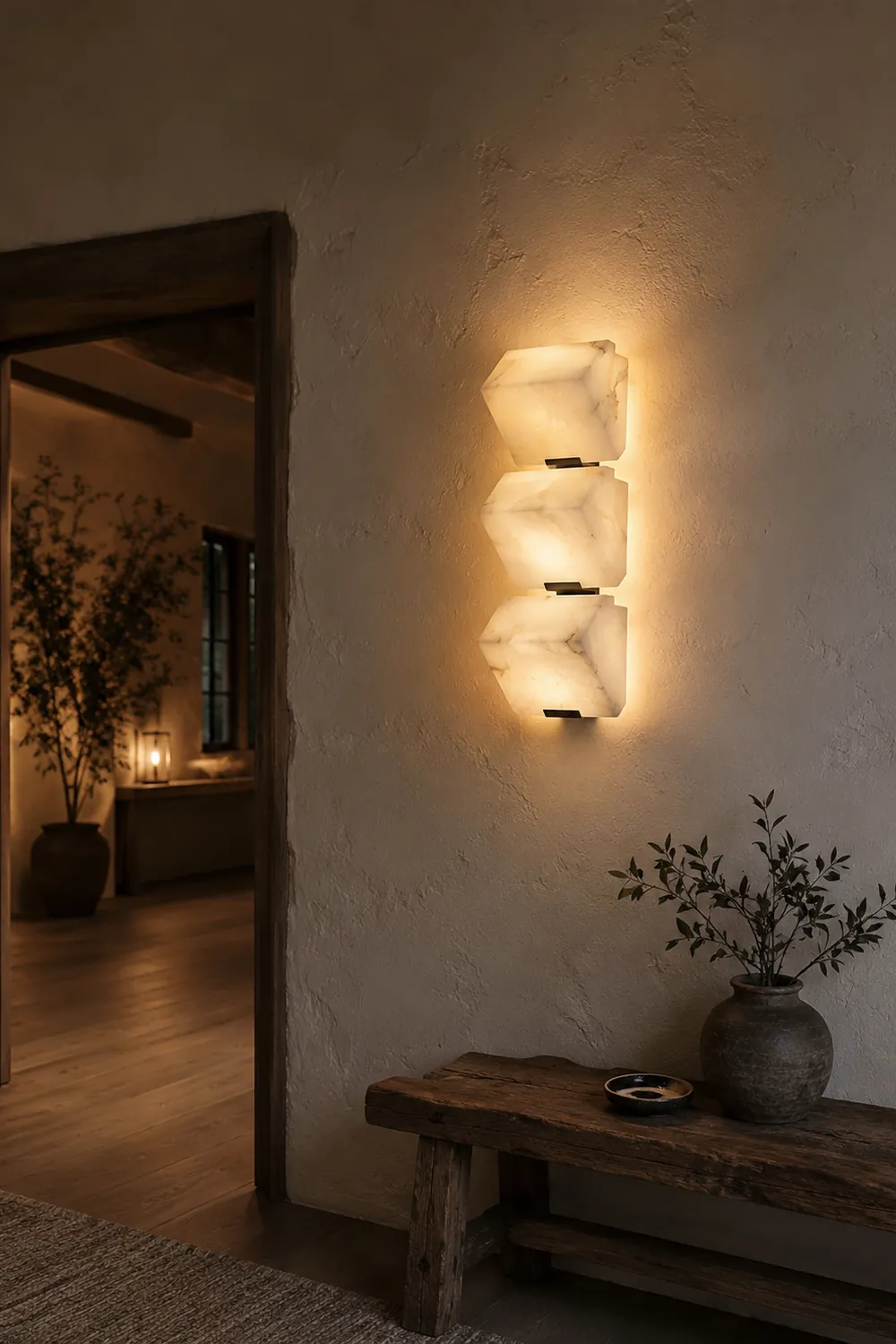 Elegant Alabaster Wall Light - Lumpaz