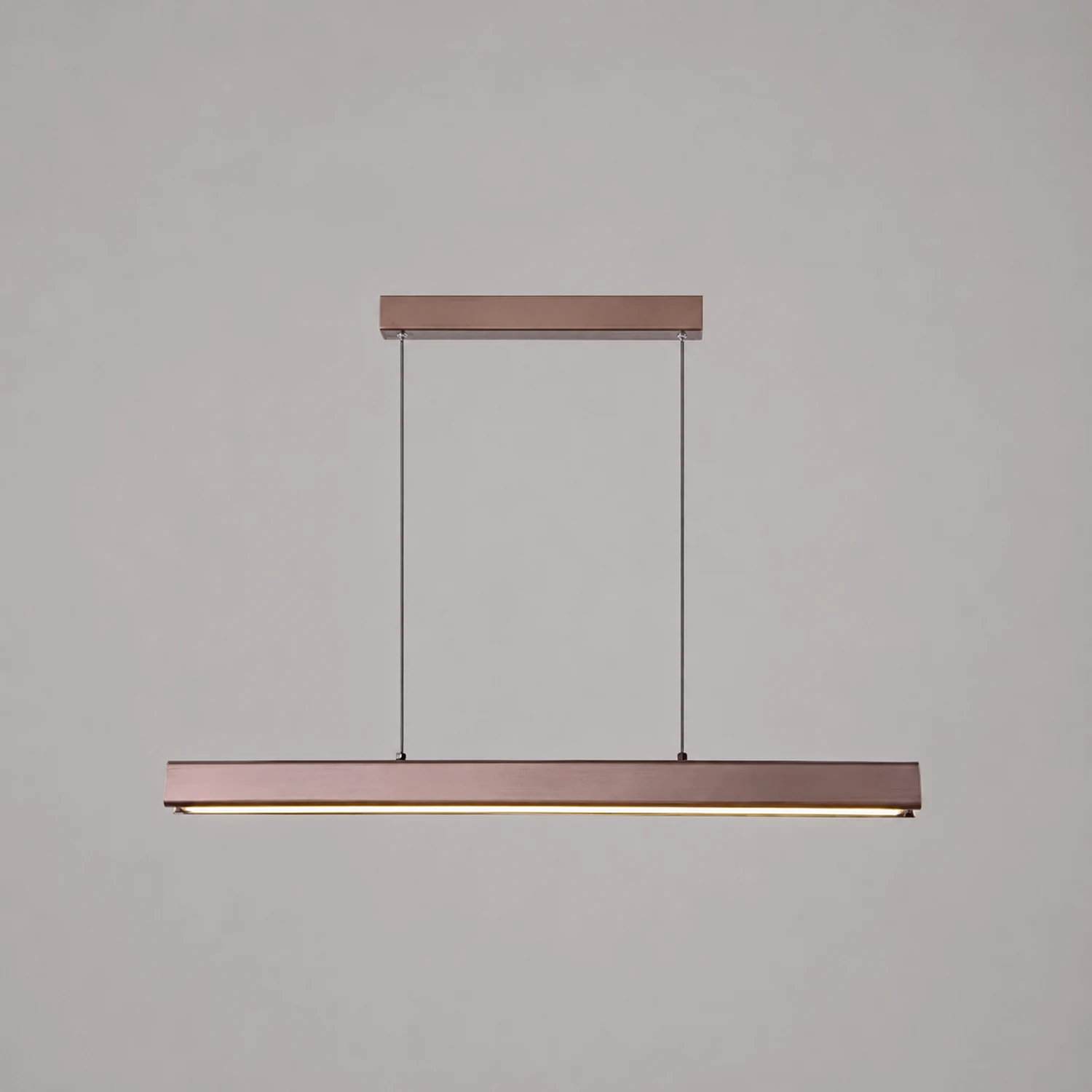 Walnut minimalist wood chandelier - Lumpaz