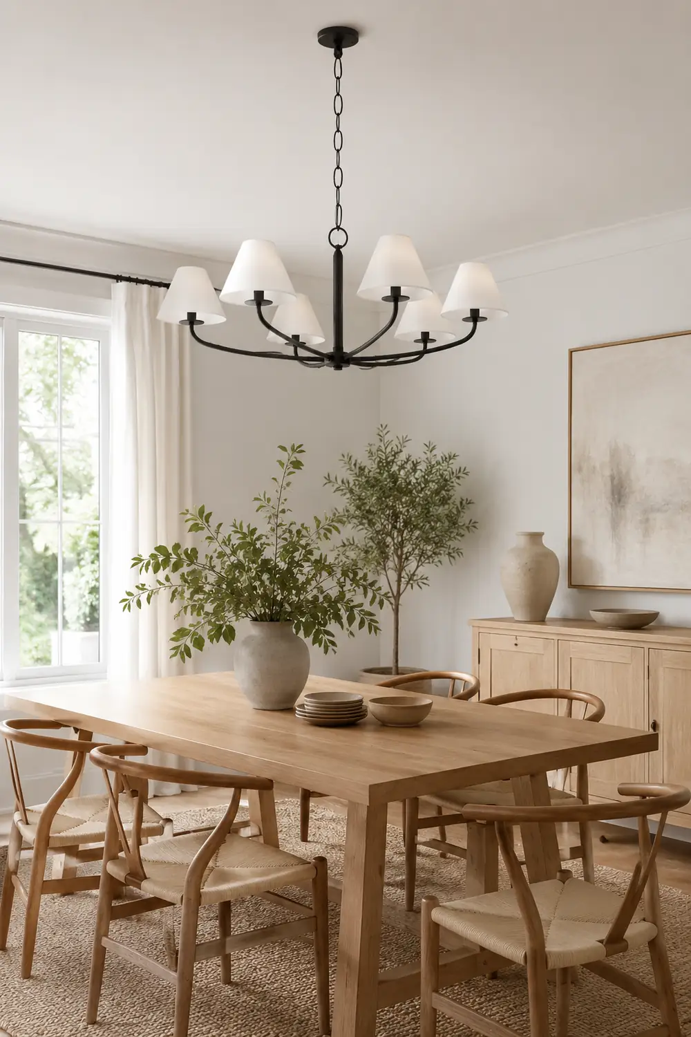 Modern Black Fabric Stacey Chandelier - Lumpaz