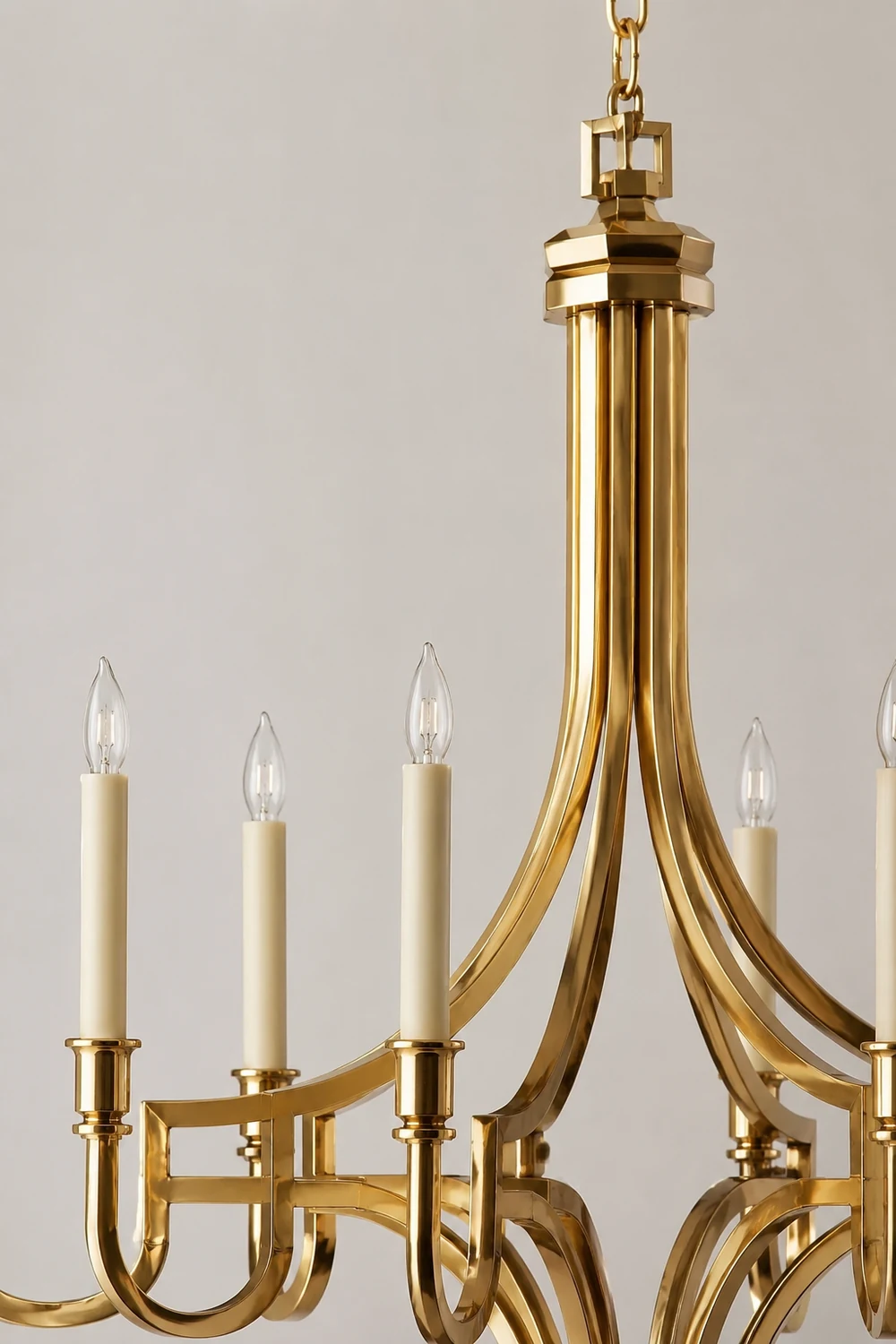 Luxury Gold Candle-Style Mykonos Chandelier - Lumpaz