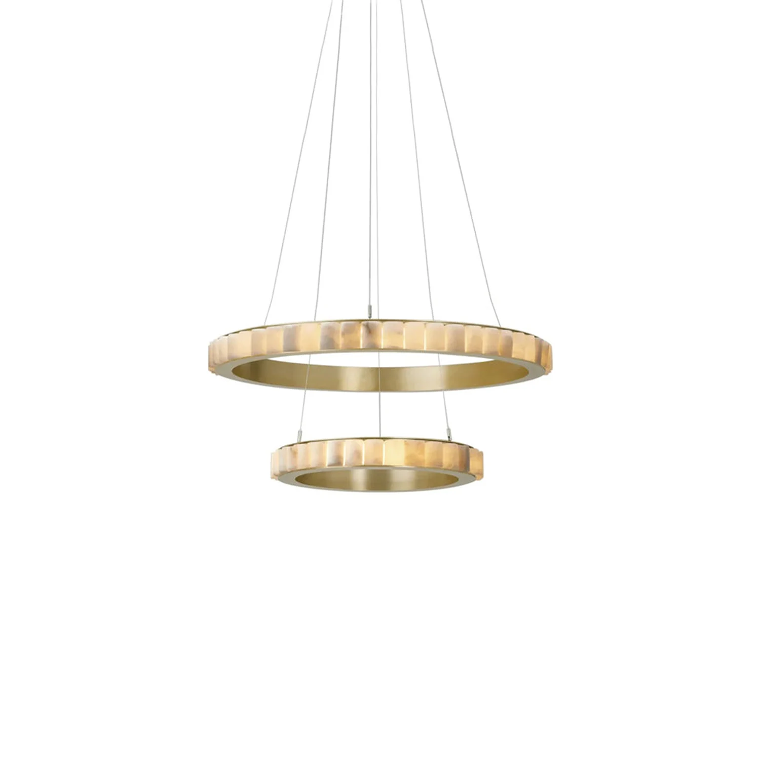 Avalon Halo Alabaster Chandelier - Lumpaz