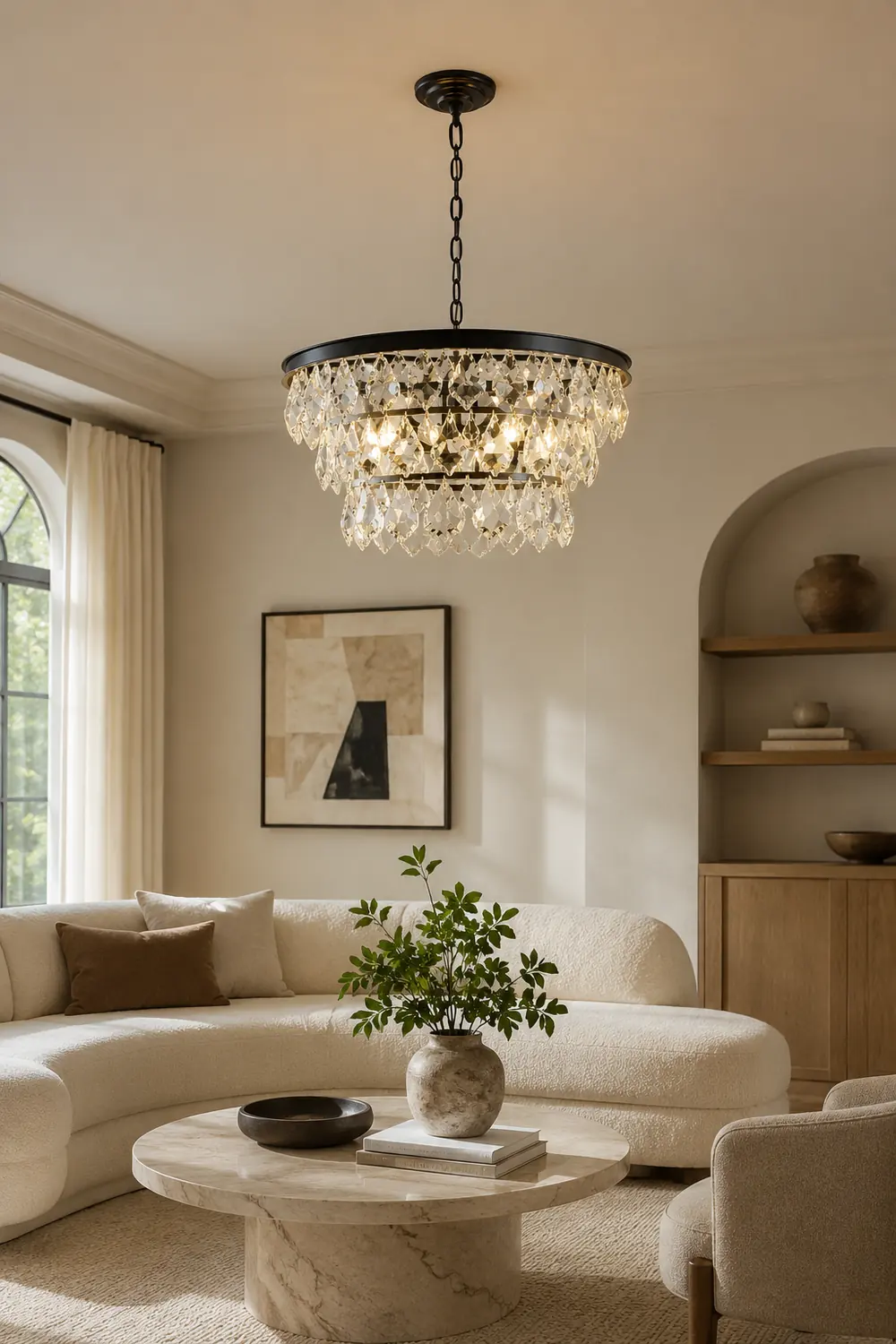 Modern luxury crystal chandelier - Lumpaz