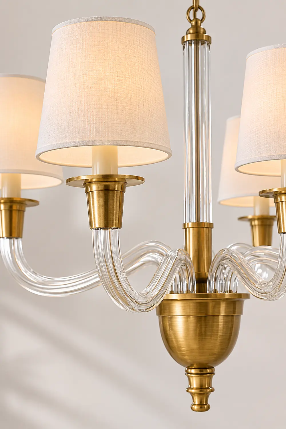 Vivian Modern Nickel Multi-Arm Chandelier - Lumpaz