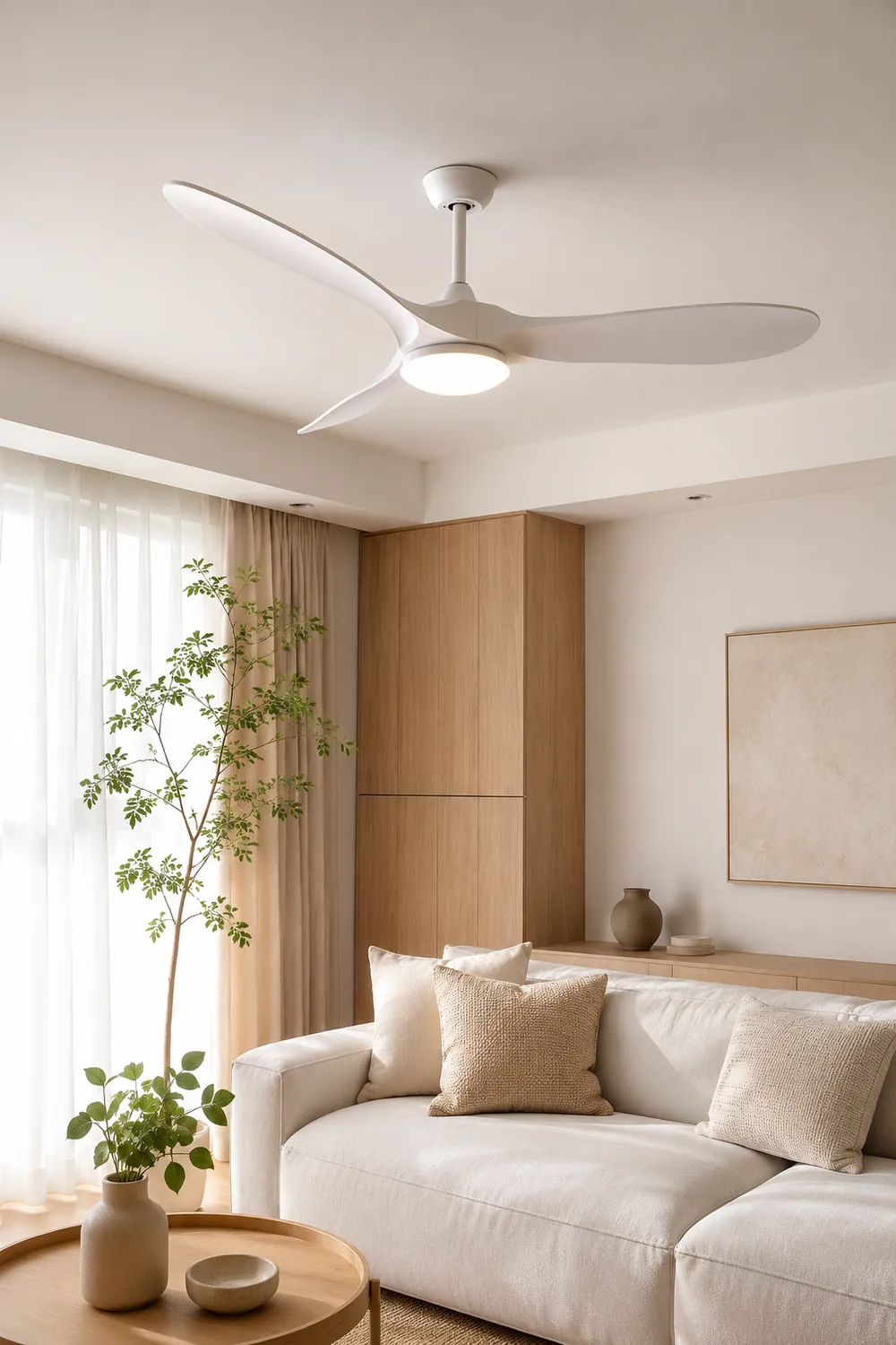 Modern ABS Ceiling Fan Light - Lumpaz