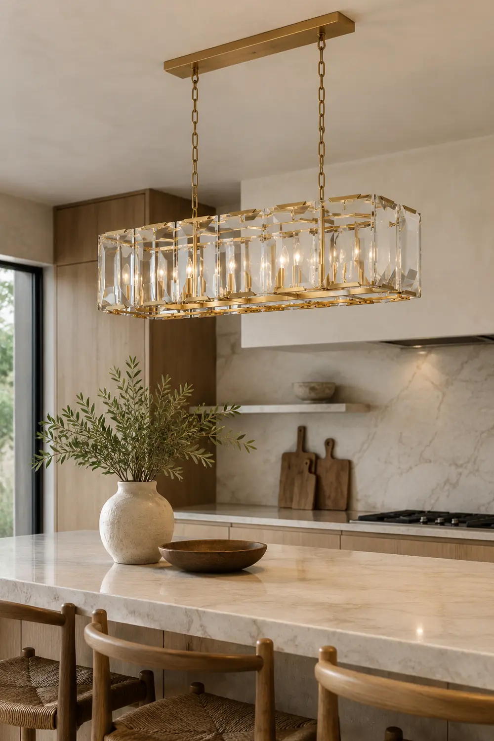 Crystal Rectangular Chandelier - Lumpaz