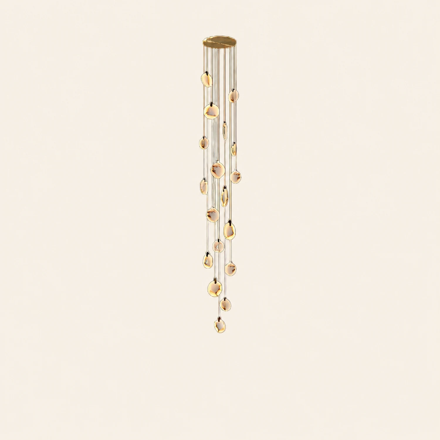 Tiered Alabaster Staircase Chandelier - Lumpaz