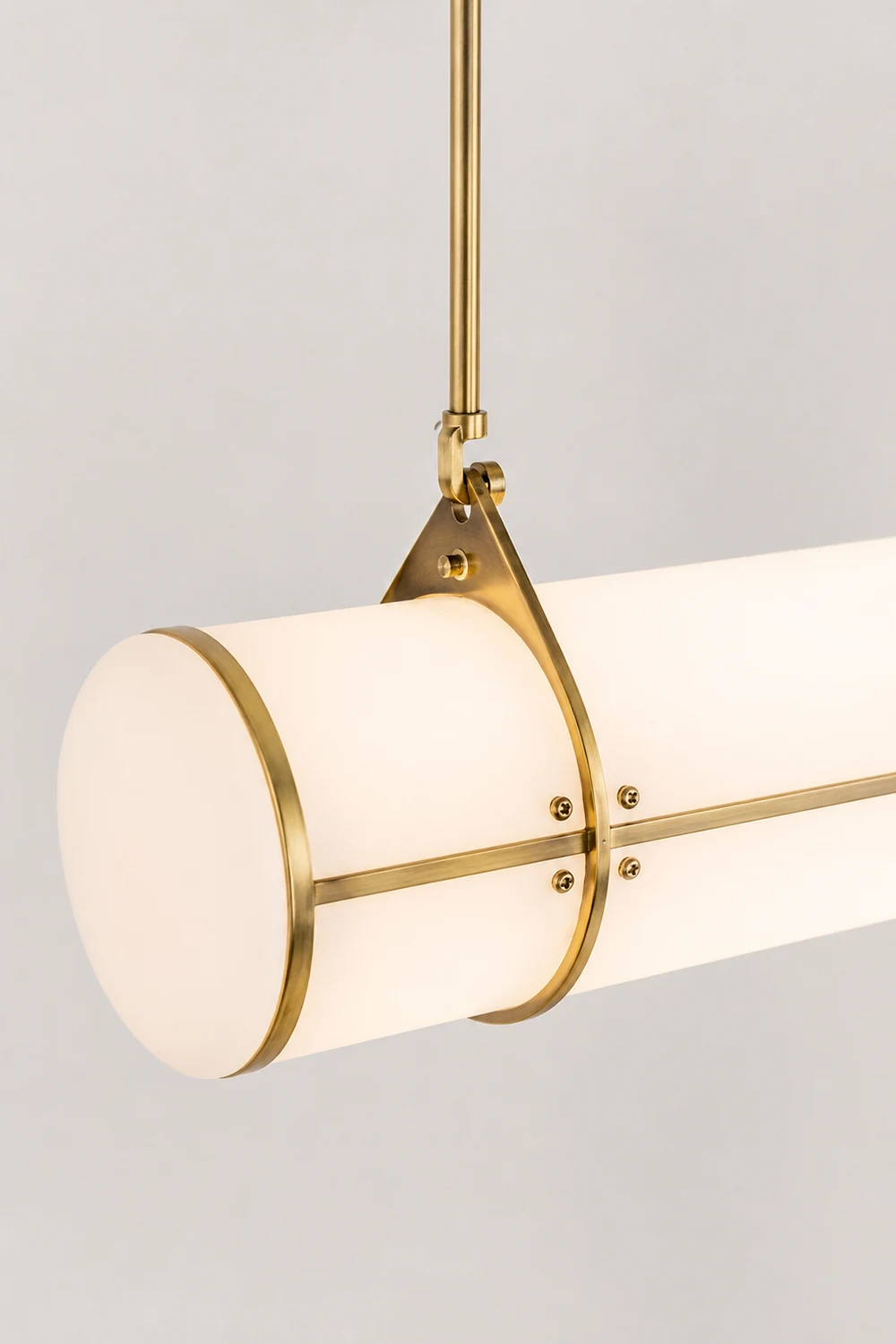 Cylindrical Double Hanging Line Straight Chandelier Dining Room - Lumpaz
