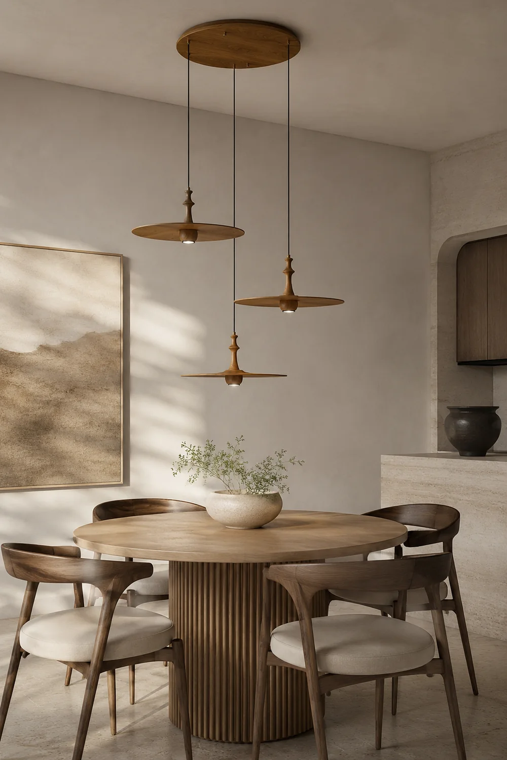 Spindle Disc Pendant Lamp - Lumpaz