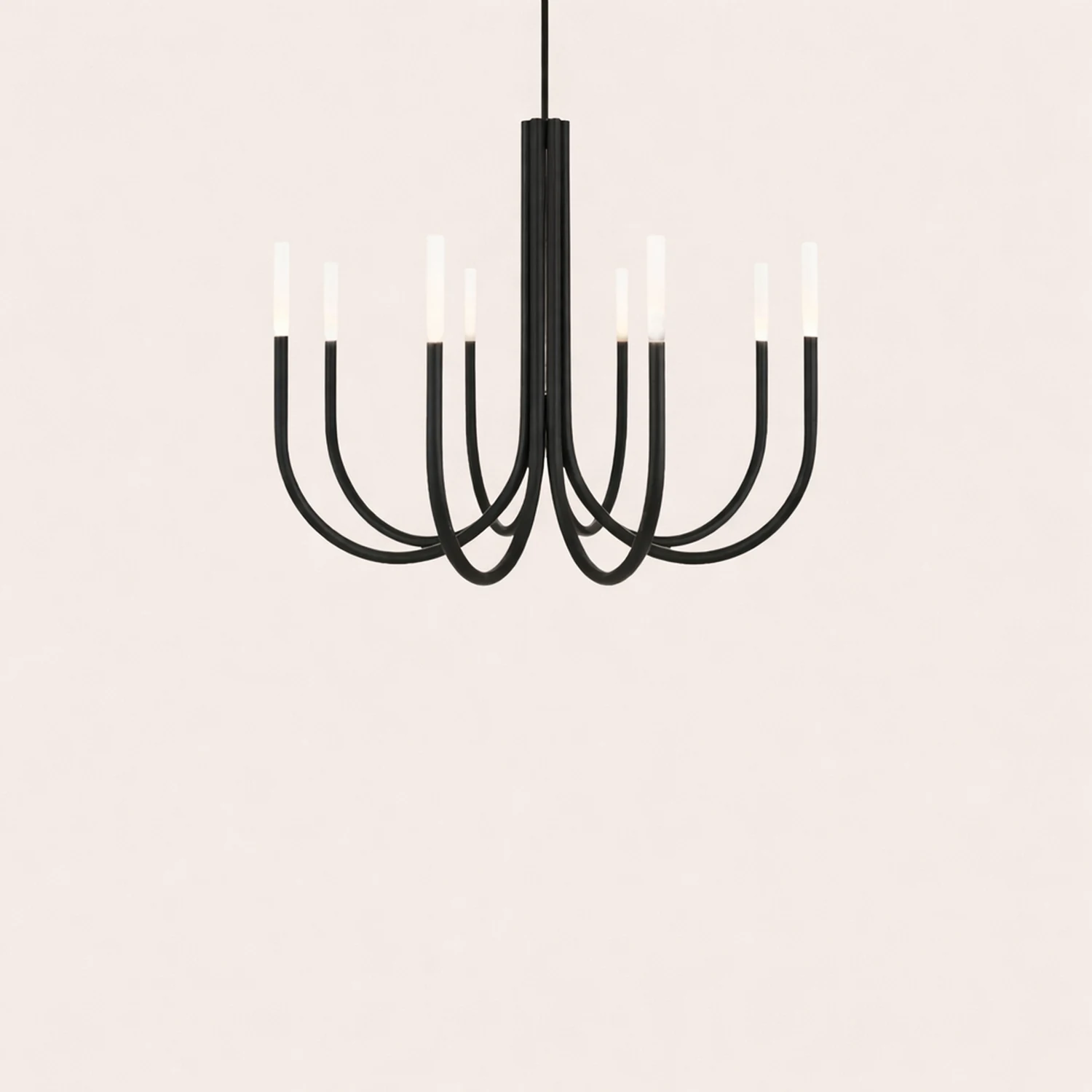 Rousseau 8-Light Brass Candle Chandelier - Lumpaz