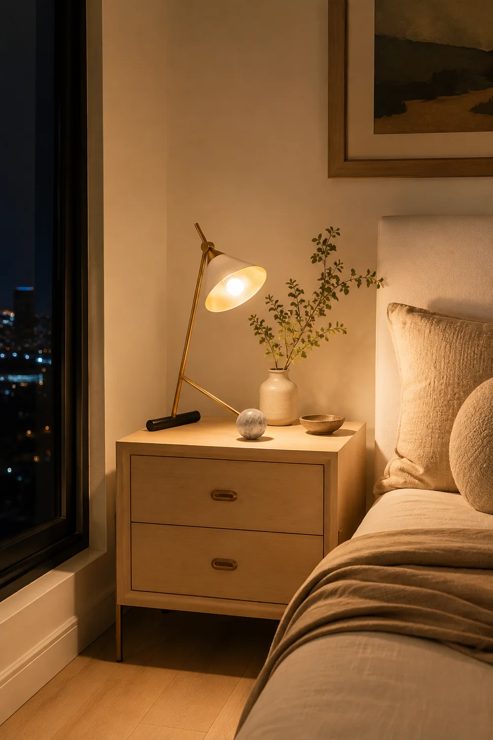 Cleo Brass Table Lamp - Lumpaz