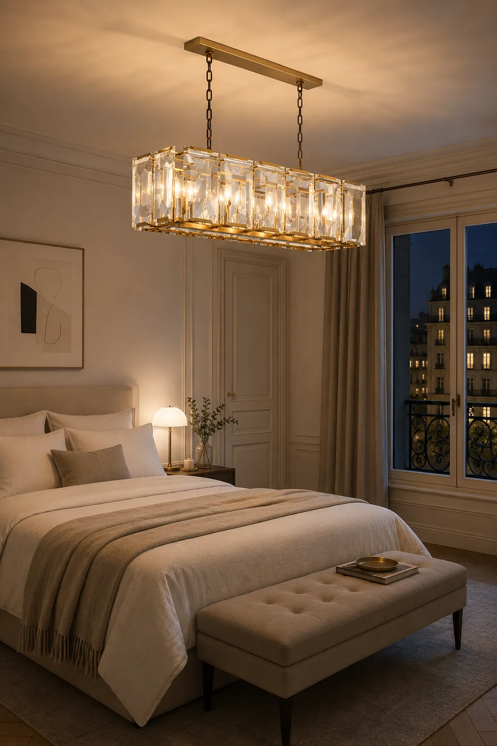 Crystal Rectangular Chandelier - Lumpaz