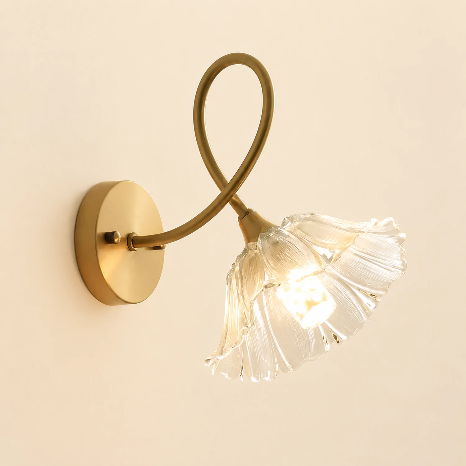 Elegant Century Lotus Leaf Wall Lamp - Lumpaz